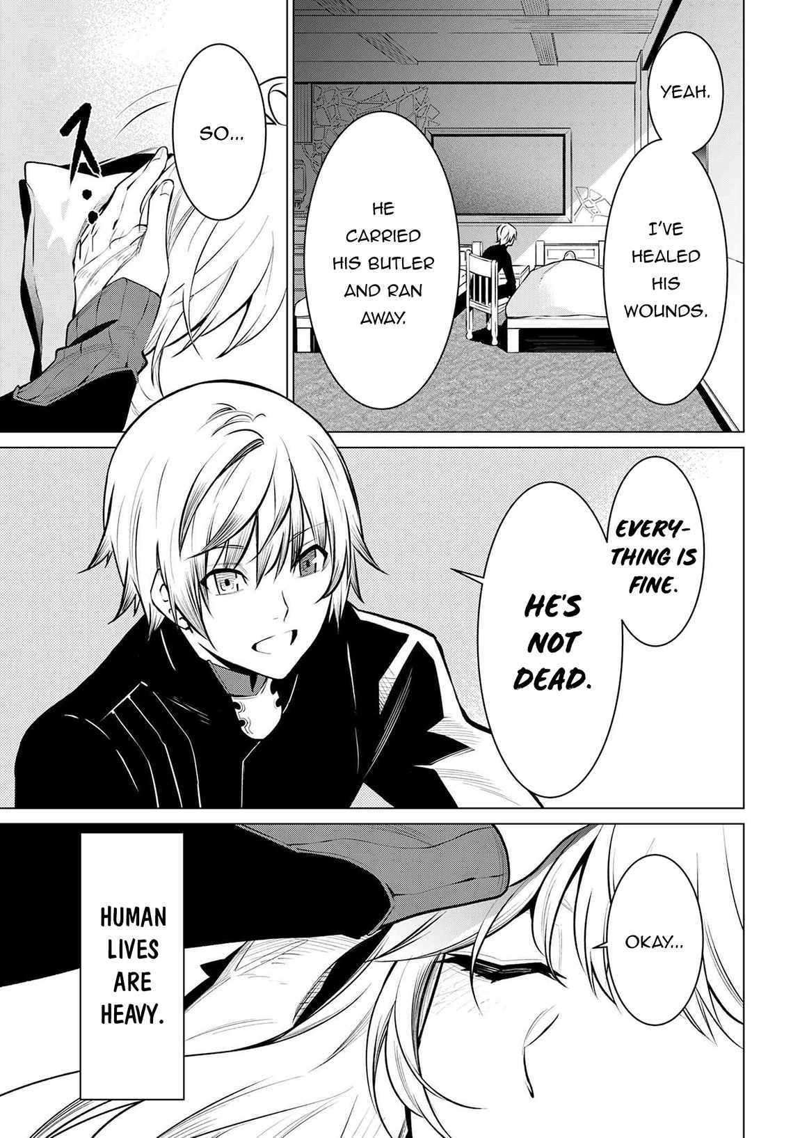 SSS RANK DUNGEON DE KNIFE ICHIHON TEWATASARE TSUIHOU SARETA HAKUMA DOUSHI: YGGDRASIL NO NOROI NIYORI JAKUTEN DEARU MARYOKU FUSOKU O KOKUFUKUSHI SEKAI SAIKYOU E TO ITARU Chapter 17.1 page 8 - 