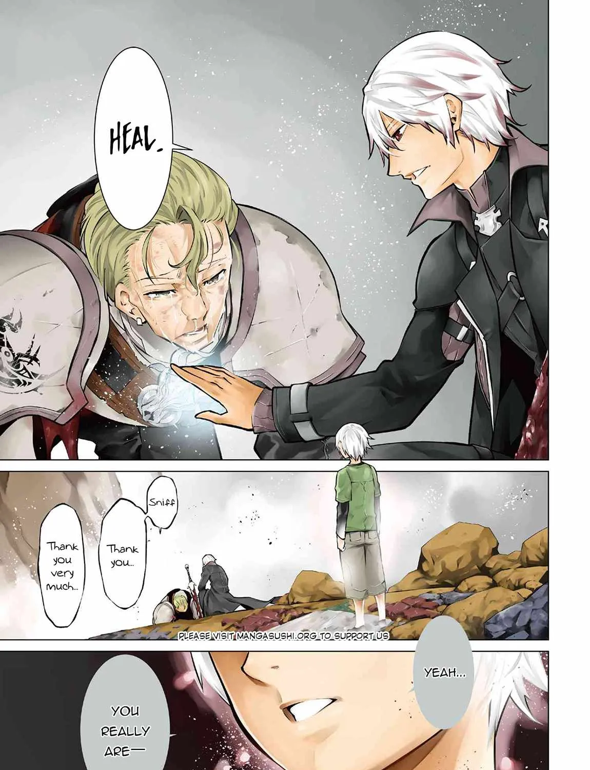 SSS RANK DUNGEON DE KNIFE ICHIHON TEWATASARE TSUIHOU SARETA HAKUMA DOUSHI: YGGDRASIL NO NOROI NIYORI JAKUTEN DEARU MARYOKU FUSOKU O KOKUFUKUSHI SEKAI SAIKYOU E TO ITARU Chapter 17 page 3 - 