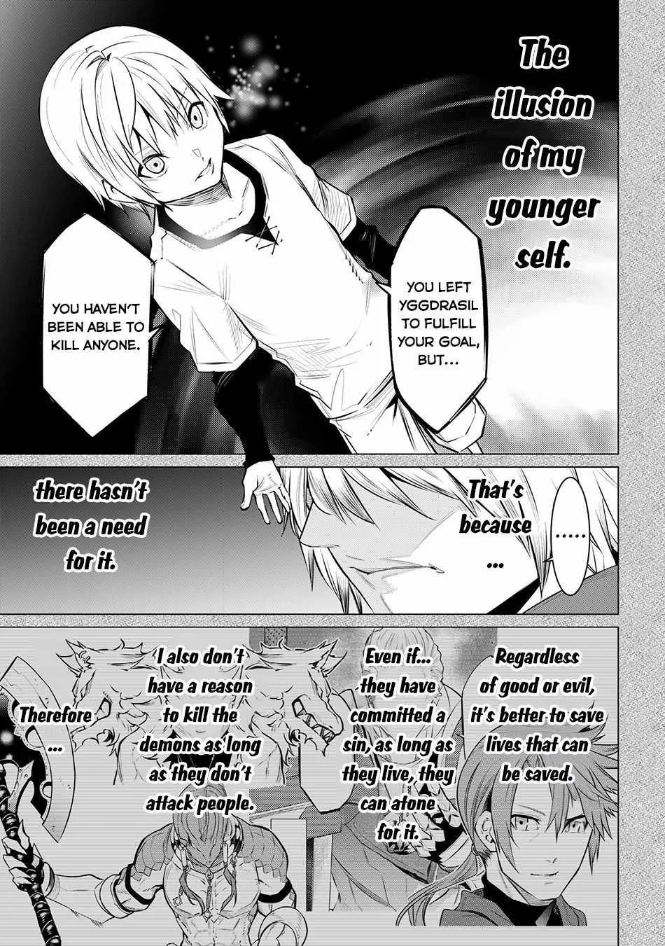 SSS RANK DUNGEON DE KNIFE ICHIHON TEWATASARE TSUIHOU SARETA HAKUMA DOUSHI: YGGDRASIL NO NOROI NIYORI JAKUTEN DEARU MARYOKU FUSOKU O KOKUFUKUSHI SEKAI SAIKYOU E TO ITARU Chapter 18 page 7 - 