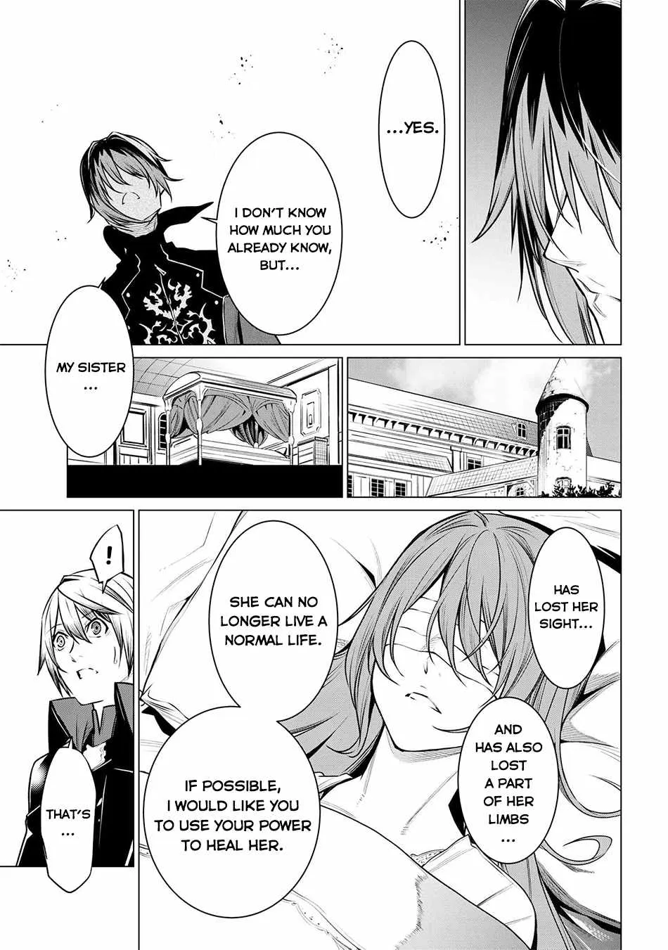 SSS RANK DUNGEON DE KNIFE ICHIHON TEWATASARE TSUIHOU SARETA HAKUMA DOUSHI: YGGDRASIL NO NOROI NIYORI JAKUTEN DEARU MARYOKU FUSOKU O KOKUFUKUSHI SEKAI SAIKYOU E TO ITARU Chapter 19 page 10 - 