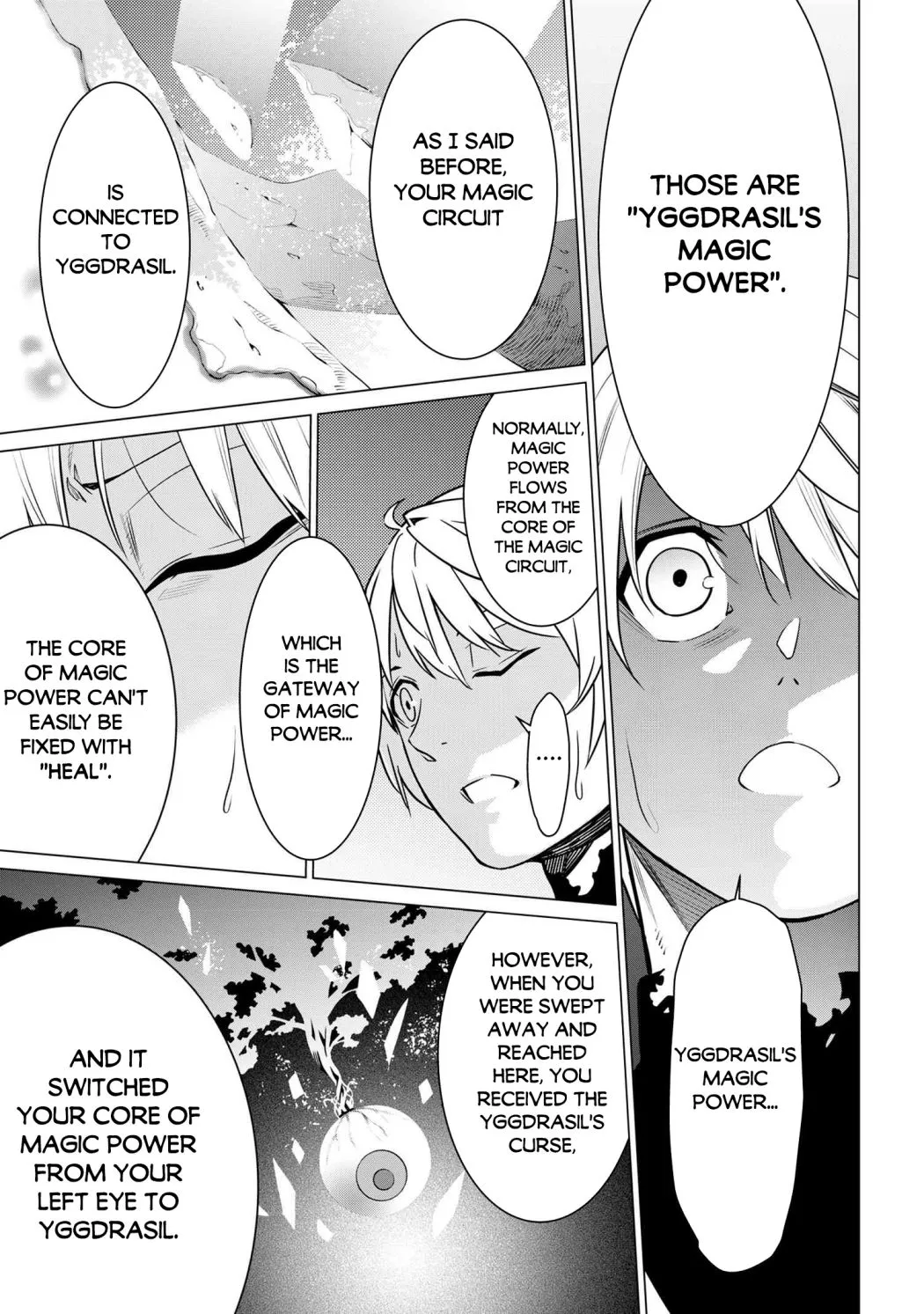 SSS RANK DUNGEON DE KNIFE ICHIHON TEWATASARE TSUIHOU SARETA HAKUMA DOUSHI: YGGDRASIL NO NOROI NIYORI JAKUTEN DEARU MARYOKU FUSOKU O KOKUFUKUSHI SEKAI SAIKYOU E TO ITARU Chapter 2.1 page 7 - 