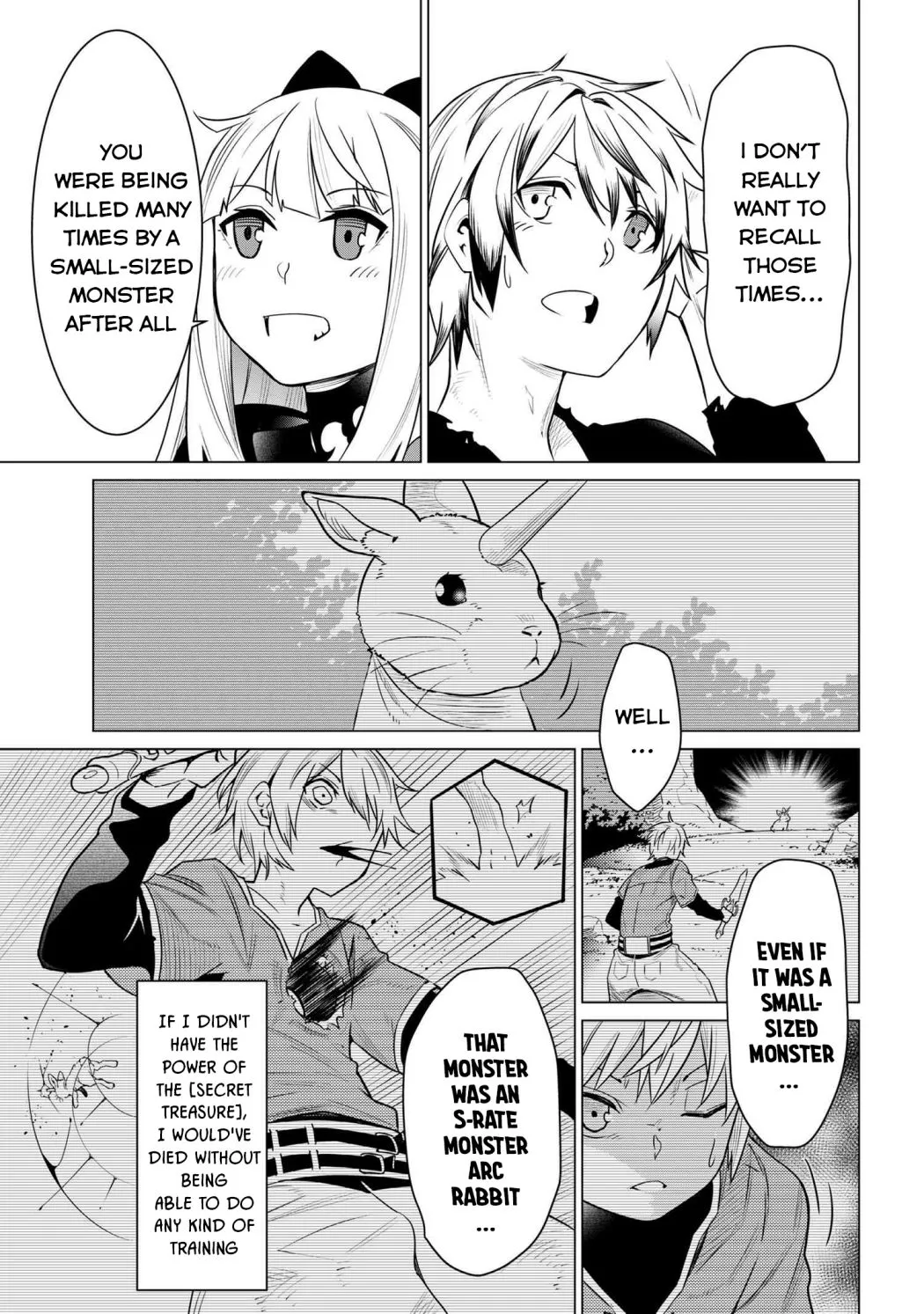 SSS RANK DUNGEON DE KNIFE ICHIHON TEWATASARE TSUIHOU SARETA HAKUMA DOUSHI: YGGDRASIL NO NOROI NIYORI JAKUTEN DEARU MARYOKU FUSOKU O KOKUFUKUSHI SEKAI SAIKYOU E TO ITARU Chapter 2.2 page 10 - 