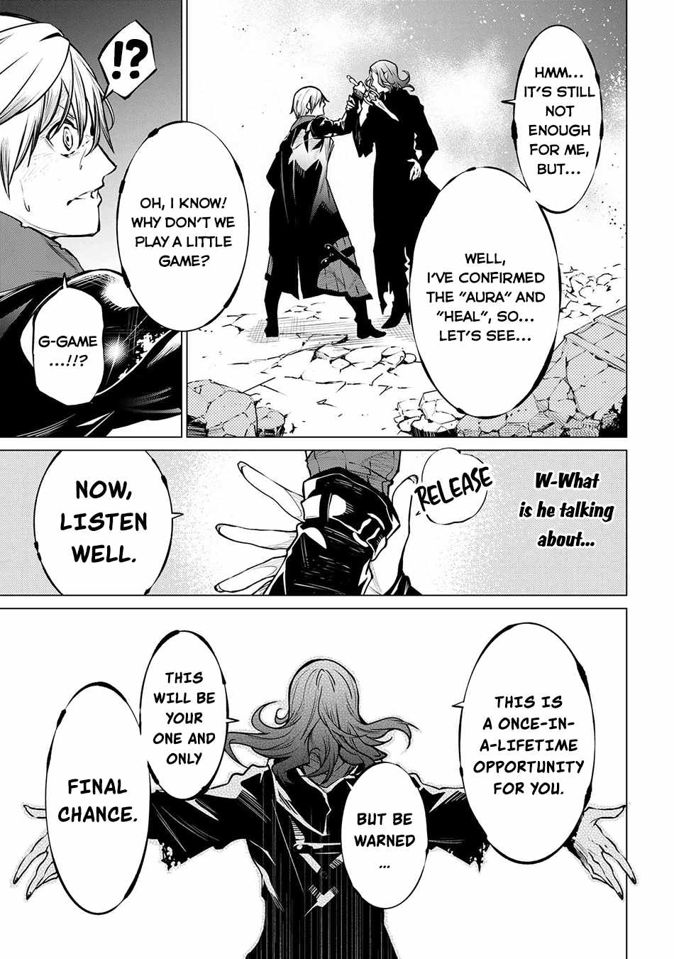 SSS RANK DUNGEON DE KNIFE ICHIHON TEWATASARE TSUIHOU SARETA HAKUMA DOUSHI: YGGDRASIL NO NOROI NIYORI JAKUTEN DEARU MARYOKU FUSOKU O KOKUFUKUSHI SEKAI SAIKYOU E TO ITARU Chapter 20.2 page 12 - 