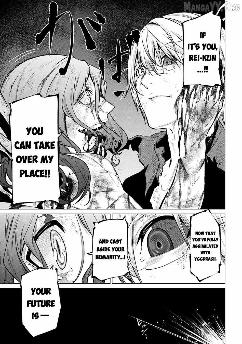 SSS RANK DUNGEON DE KNIFE ICHIHON TEWATASARE TSUIHOU SARETA HAKUMA DOUSHI: YGGDRASIL NO NOROI NIYORI JAKUTEN DEARU MARYOKU FUSOKU O KOKUFUKUSHI SEKAI SAIKYOU E TO ITARU Chapter 24 page 15 - 