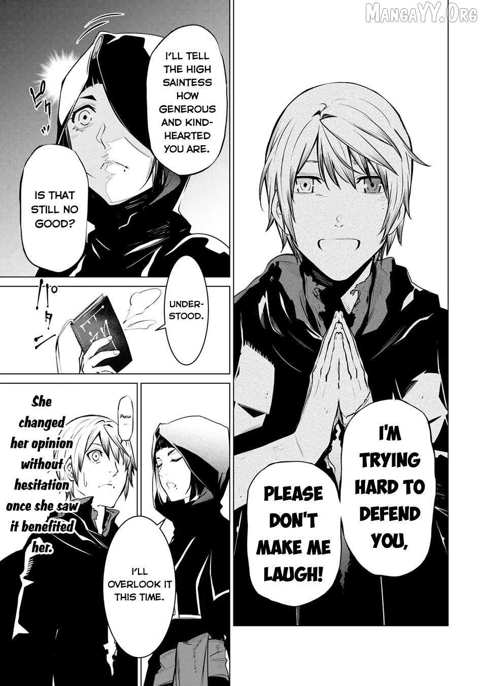 SSS RANK DUNGEON DE KNIFE ICHIHON TEWATASARE TSUIHOU SARETA HAKUMA DOUSHI: YGGDRASIL NO NOROI NIYORI JAKUTEN DEARU MARYOKU FUSOKU O KOKUFUKUSHI SEKAI SAIKYOU E TO ITARU Chapter 27 page 20 - 