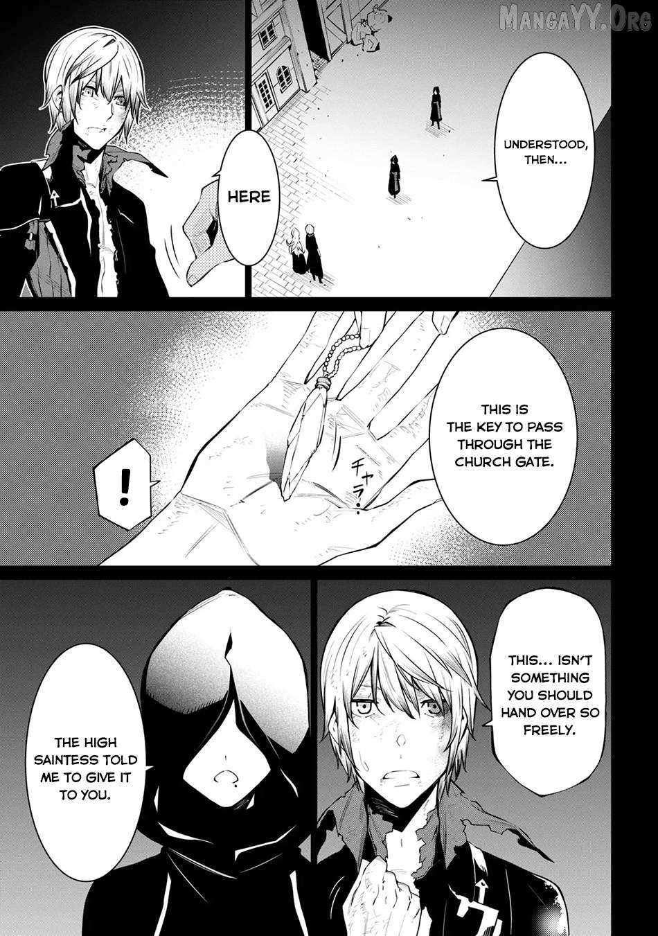 SSS RANK DUNGEON DE KNIFE ICHIHON TEWATASARE TSUIHOU SARETA HAKUMA DOUSHI: YGGDRASIL NO NOROI NIYORI JAKUTEN DEARU MARYOKU FUSOKU O KOKUFUKUSHI SEKAI SAIKYOU E TO ITARU Chapter 27 page 8 - 