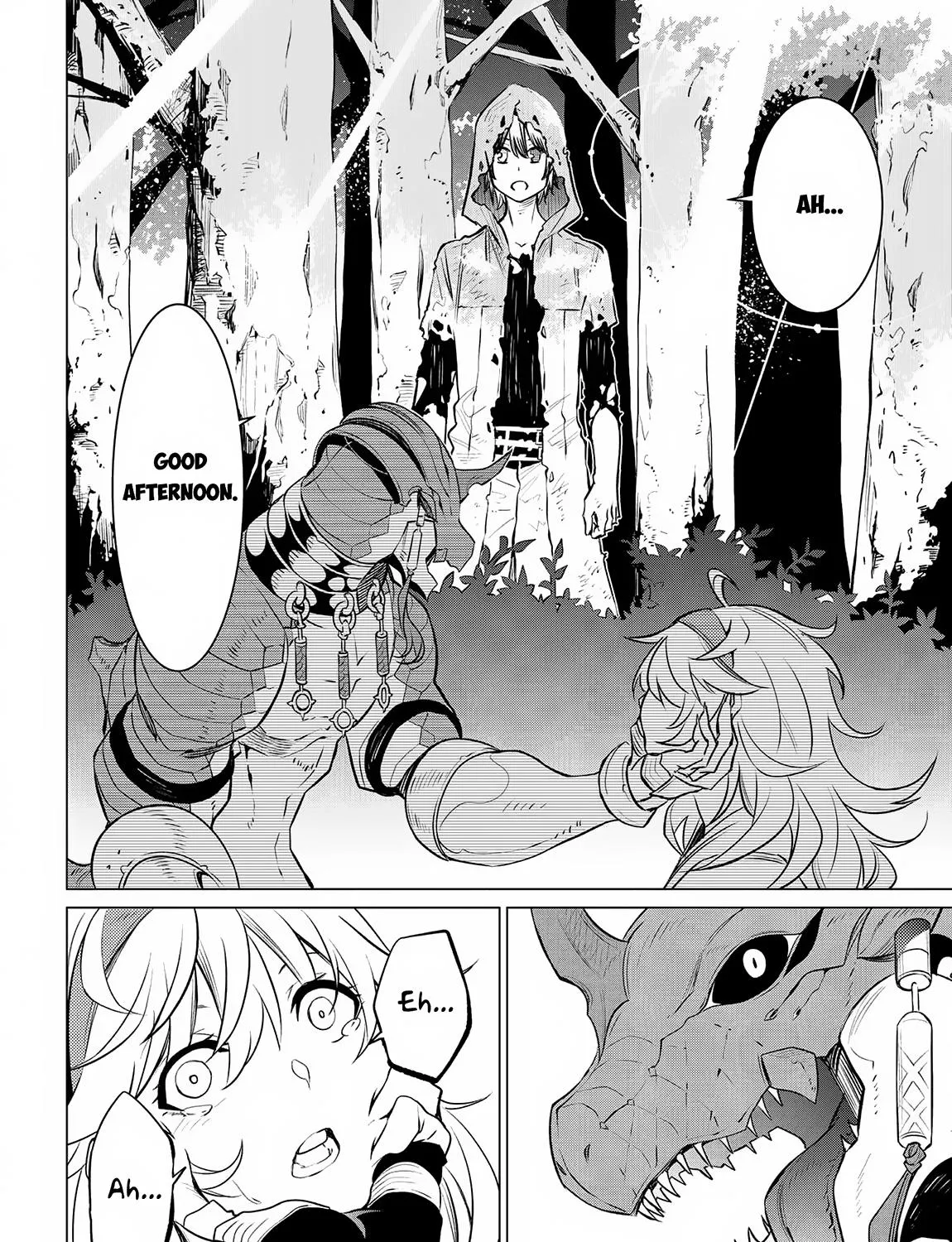 SSS RANK DUNGEON DE KNIFE ICHIHON TEWATASARE TSUIHOU SARETA HAKUMA DOUSHI: YGGDRASIL NO NOROI NIYORI JAKUTEN DEARU MARYOKU FUSOKU O KOKUFUKUSHI SEKAI SAIKYOU E TO ITARU Chapter 4.1 page 33 - 