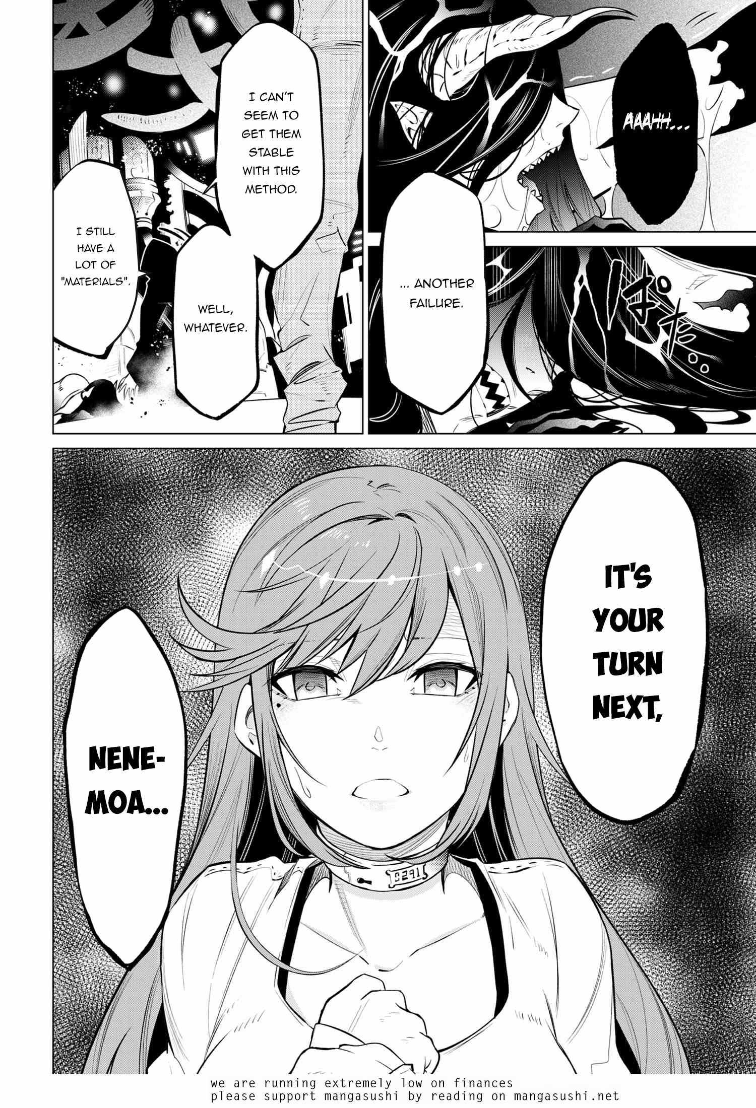 SSS RANK DUNGEON DE KNIFE ICHIHON TEWATASARE TSUIHOU SARETA HAKUMA DOUSHI: YGGDRASIL NO NOROI NIYORI JAKUTEN DEARU MARYOKU FUSOKU O KOKUFUKUSHI SEKAI SAIKYOU E TO ITARU Chapter 4.2 page 23 - 