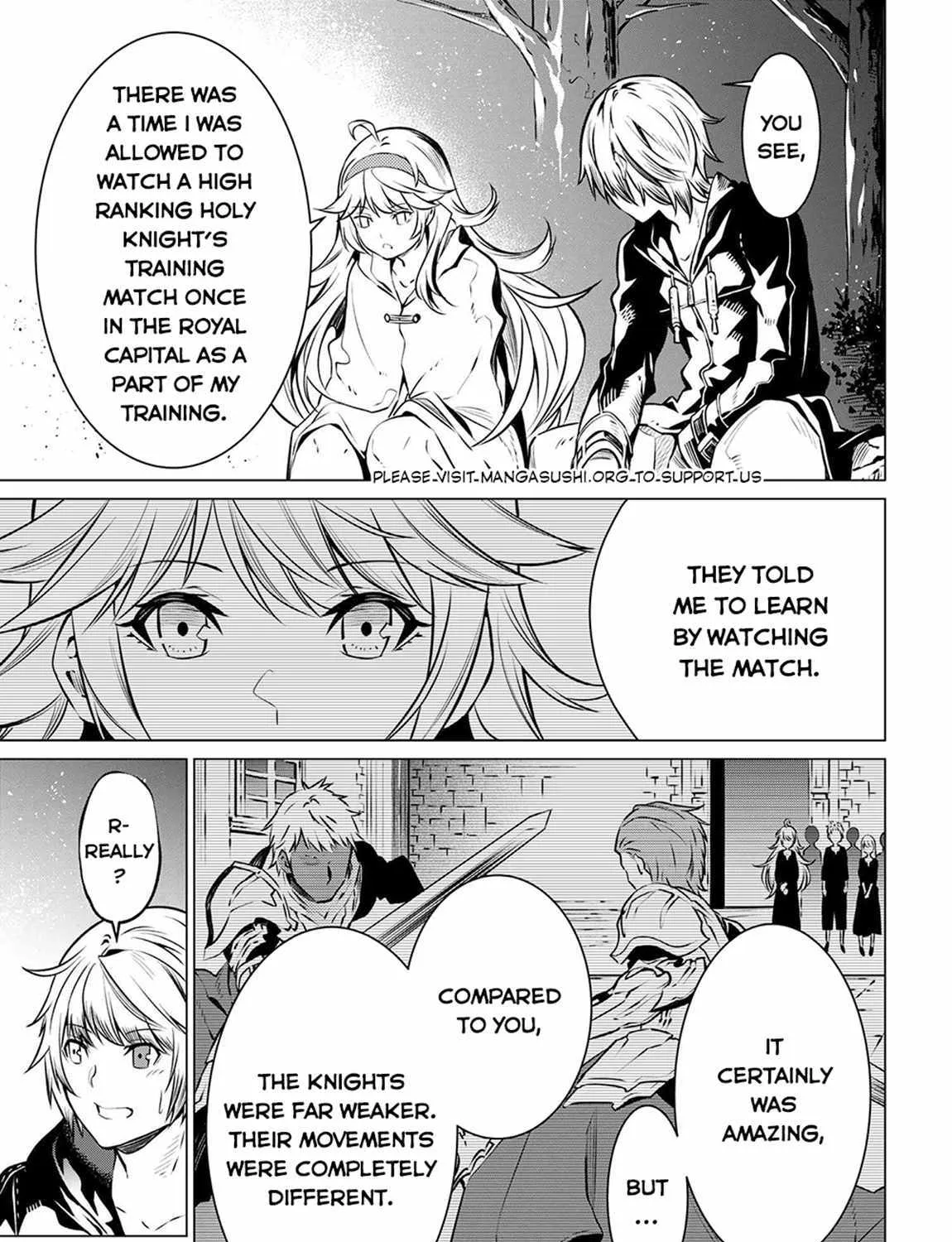 SSS RANK DUNGEON DE KNIFE ICHIHON TEWATASARE TSUIHOU SARETA HAKUMA DOUSHI: YGGDRASIL NO NOROI NIYORI JAKUTEN DEARU MARYOKU FUSOKU O KOKUFUKUSHI SEKAI SAIKYOU E TO ITARU Chapter 5.1 page 37 - 