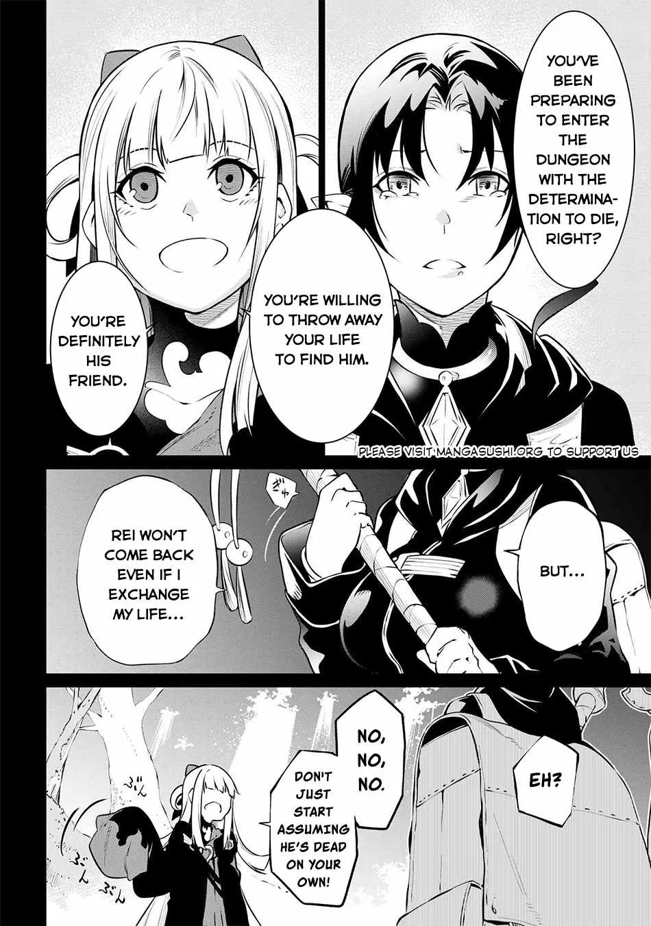 SSS RANK DUNGEON DE KNIFE ICHIHON TEWATASARE TSUIHOU SARETA HAKUMA DOUSHI: YGGDRASIL NO NOROI NIYORI JAKUTEN DEARU MARYOKU FUSOKU O KOKUFUKUSHI SEKAI SAIKYOU E TO ITARU Chapter 7 page 13 - 