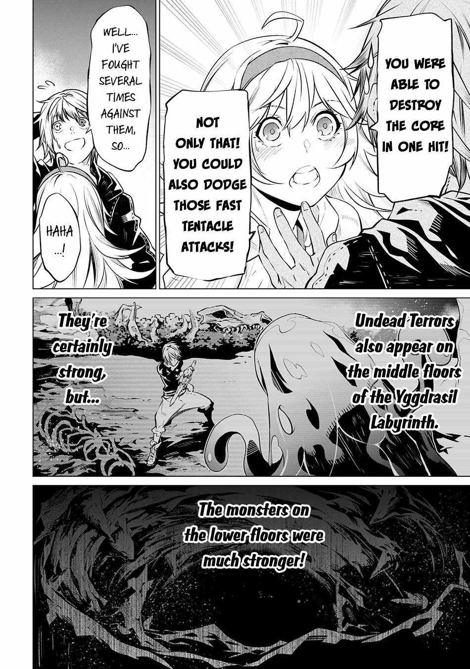 SSS RANK DUNGEON DE KNIFE ICHIHON TEWATASARE TSUIHOU SARETA HAKUMA DOUSHI: YGGDRASIL NO NOROI NIYORI JAKUTEN DEARU MARYOKU FUSOKU O KOKUFUKUSHI SEKAI SAIKYOU E TO ITARU Chapter 8.2 page 5 - 