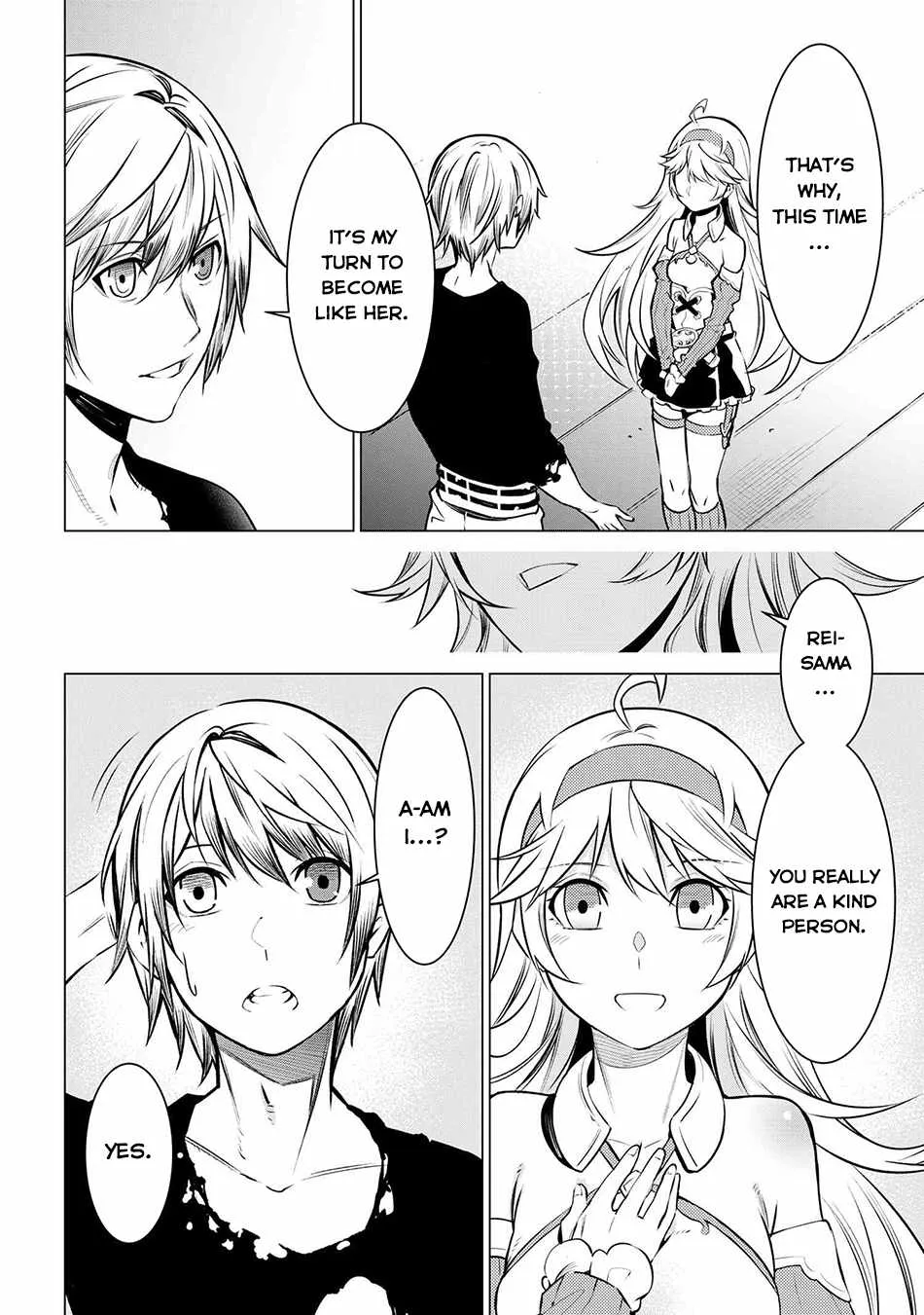 SSS RANK DUNGEON DE KNIFE ICHIHON TEWATASARE TSUIHOU SARETA HAKUMA DOUSHI: YGGDRASIL NO NOROI NIYORI JAKUTEN DEARU MARYOKU FUSOKU O KOKUFUKUSHI SEKAI SAIKYOU E TO ITARU Chapter 9.2 page 13 - 