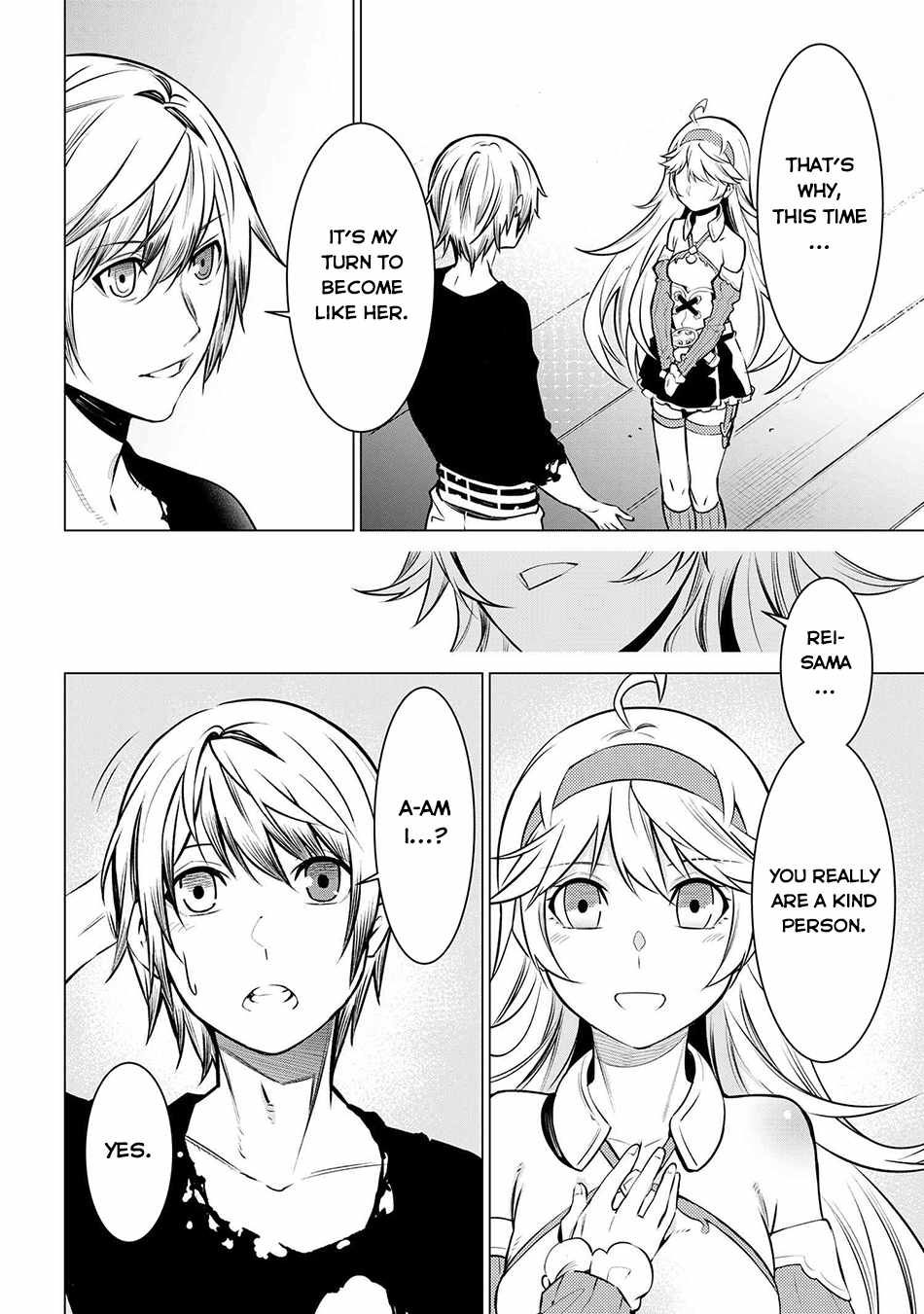 SSS RANK DUNGEON DE KNIFE ICHIHON TEWATASARE TSUIHOU SARETA HAKUMA DOUSHI: YGGDRASIL NO NOROI NIYORI JAKUTEN DEARU MARYOKU FUSOKU O KOKUFUKUSHI SEKAI SAIKYOU E TO ITARU Chapter 9.3 page 12 - 