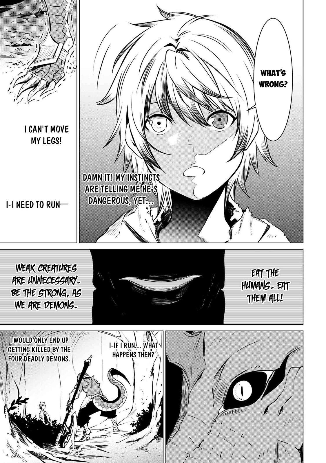 SSS Rank Dungeon de Knife Ichihon Tewatasare Tsuihou Sareta Hakuma Doushi Chapter 4.2 page 8 - 