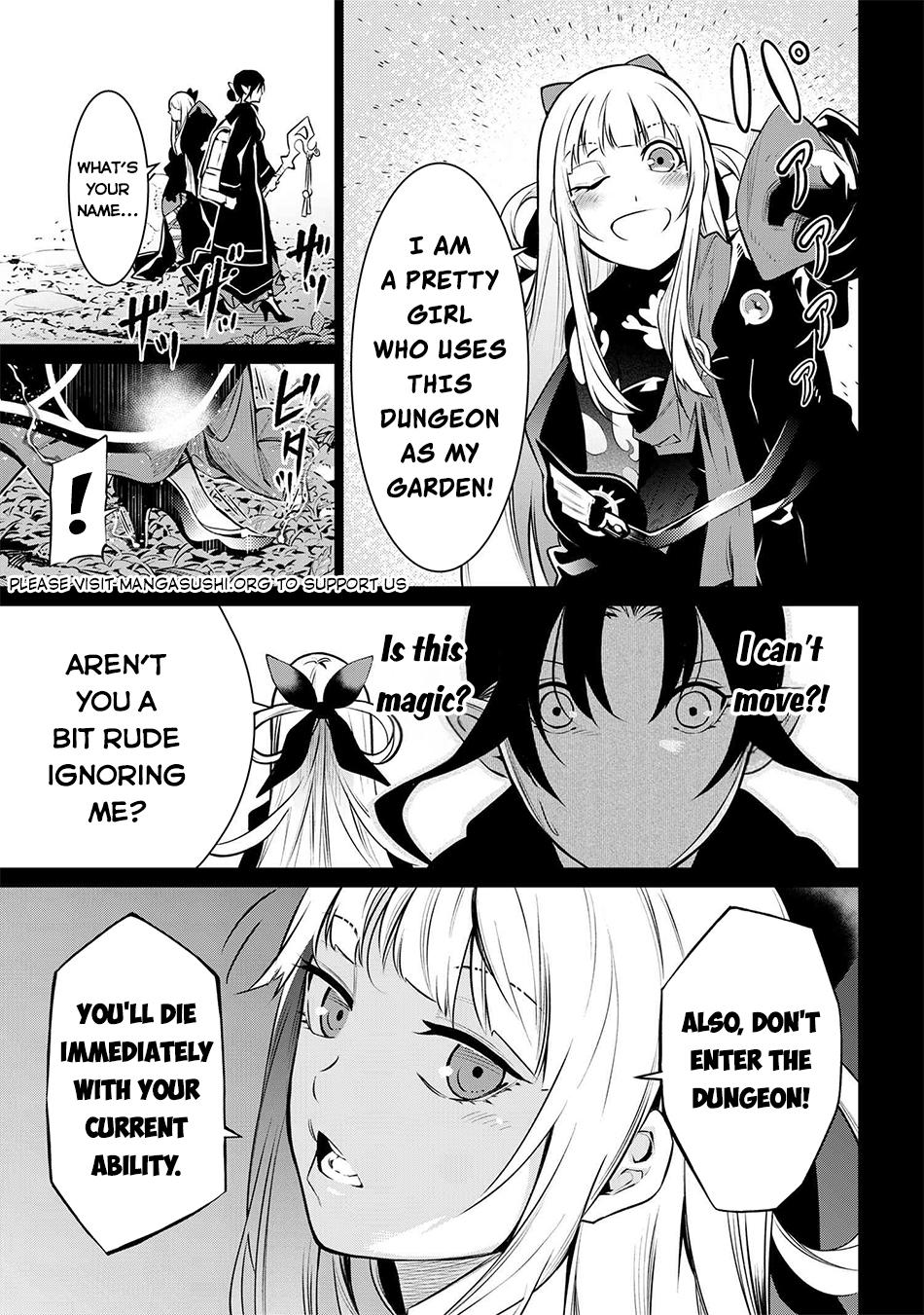 SSS Rank Dungeon de Knife Ichihon Tewatasare Tsuihou Sareta Hakuma Doushi Chapter 7.1 page 8 - 