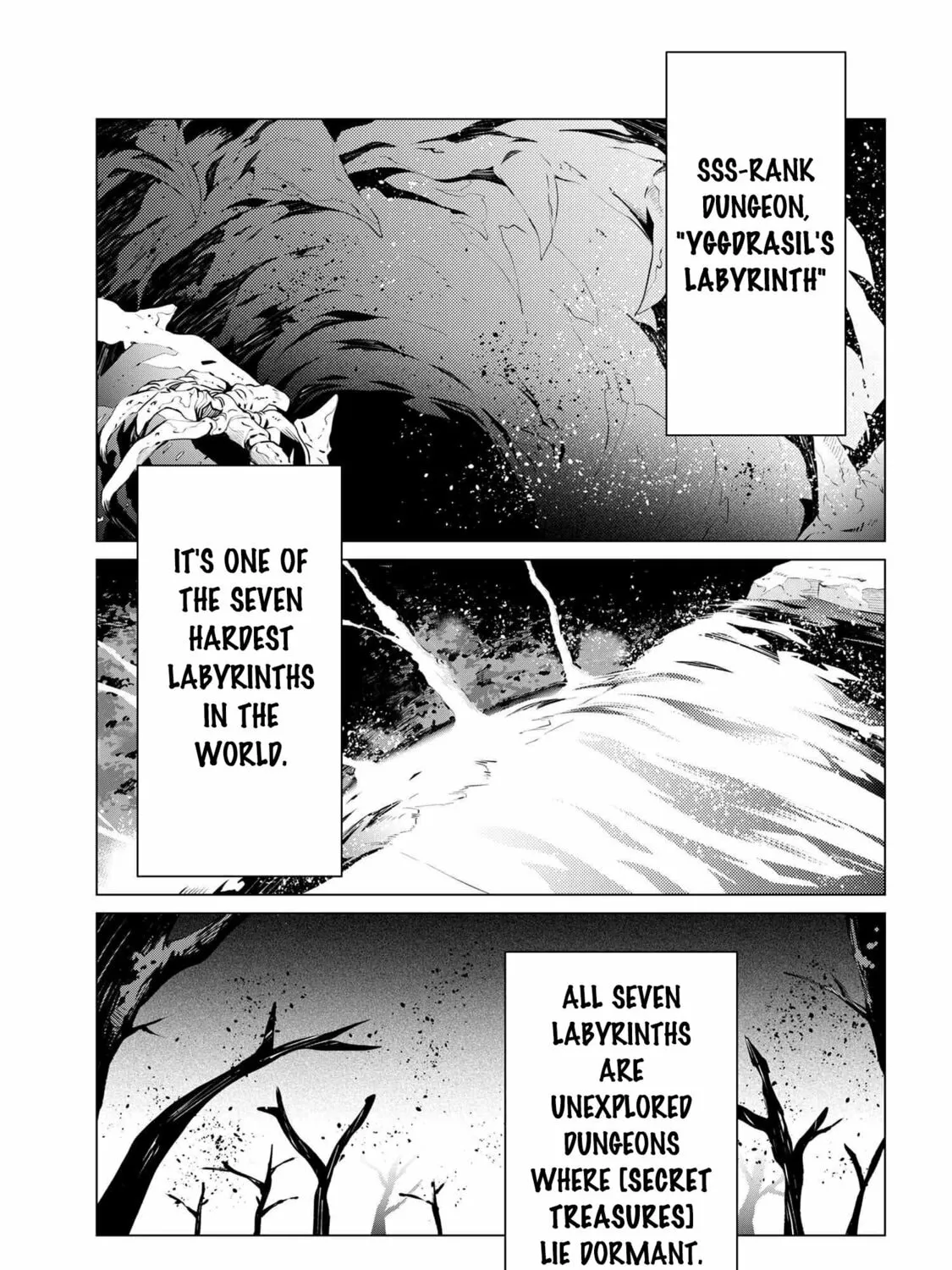 SSS-Rank Dungeon de Knife Ippon Tewatasare Tsuihou sareta Shiromadoushi: Yggdrasil no Noroi ni yori Jakuten de Aru Maryoku Fusoku wo Kokufukushi Sekai Saikyou e to Itaru Chapter 1 page 6 - 