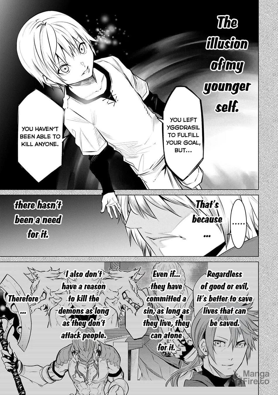 SSS-Rank Dungeon de Knife Ippon Tewatasare Tsuihou sareta Shiromadoushi: Yggdrasil no Noroi ni yori Jakuten de Aru Maryoku Fusoku wo Kokufukushi Sekai Saikyou e to Itaru Chapter 18.1 page 7 - 