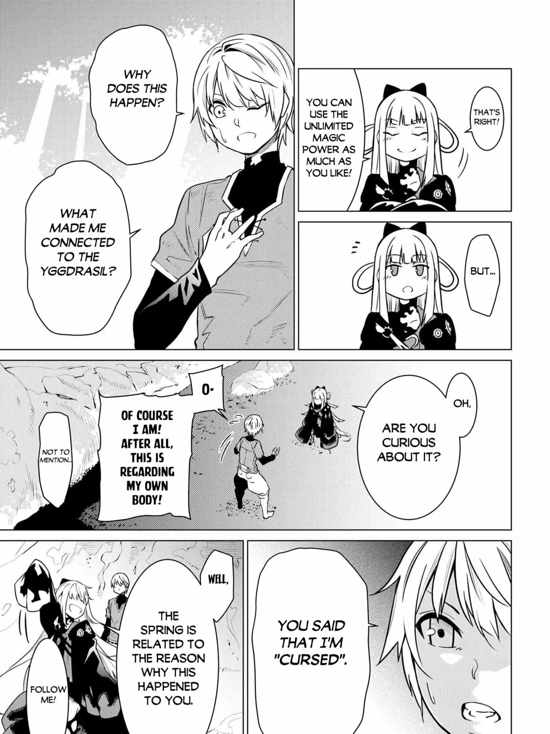 SSS-Rank Dungeon de Knife Ippon Tewatasare Tsuihou sareta Shiromadoushi: Yggdrasil no Noroi ni yori Jakuten de Aru Maryoku Fusoku wo Kokufukushi Sekai Saikyou e to Itaru Chapter 2.1 page 14 - 