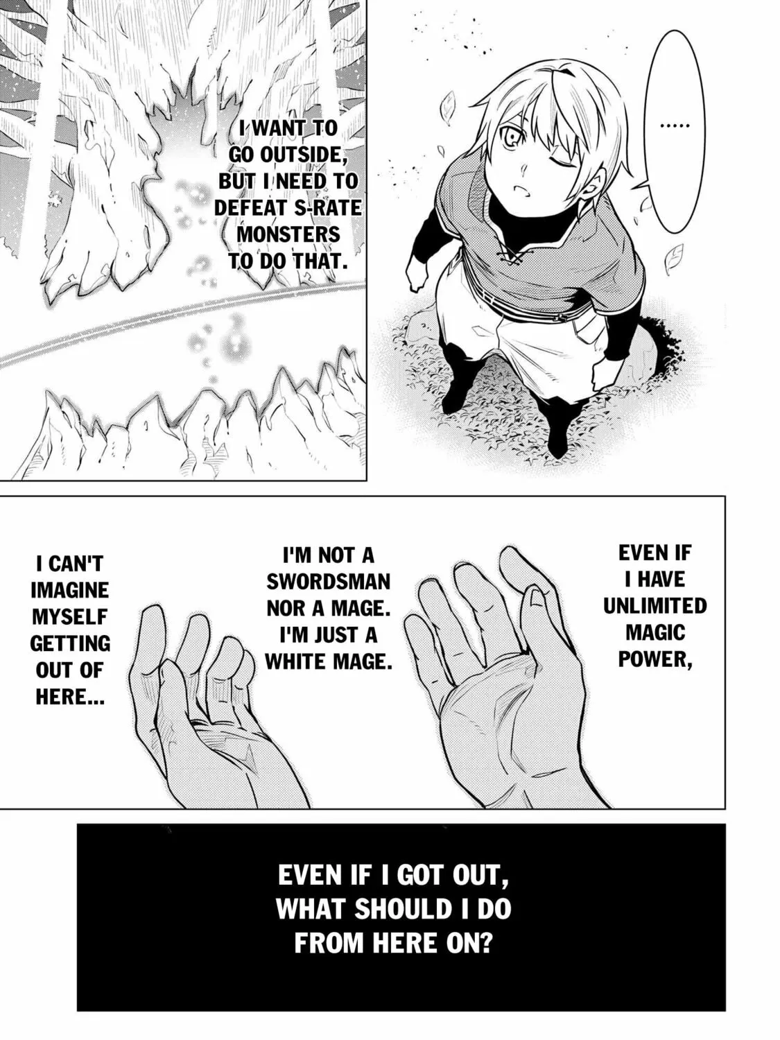 SSS-Rank Dungeon de Knife Ippon Tewatasare Tsuihou sareta Shiromadoushi: Yggdrasil no Noroi ni yori Jakuten de Aru Maryoku Fusoku wo Kokufukushi Sekai Saikyou e to Itaru Chapter 2.1 page 26 - 