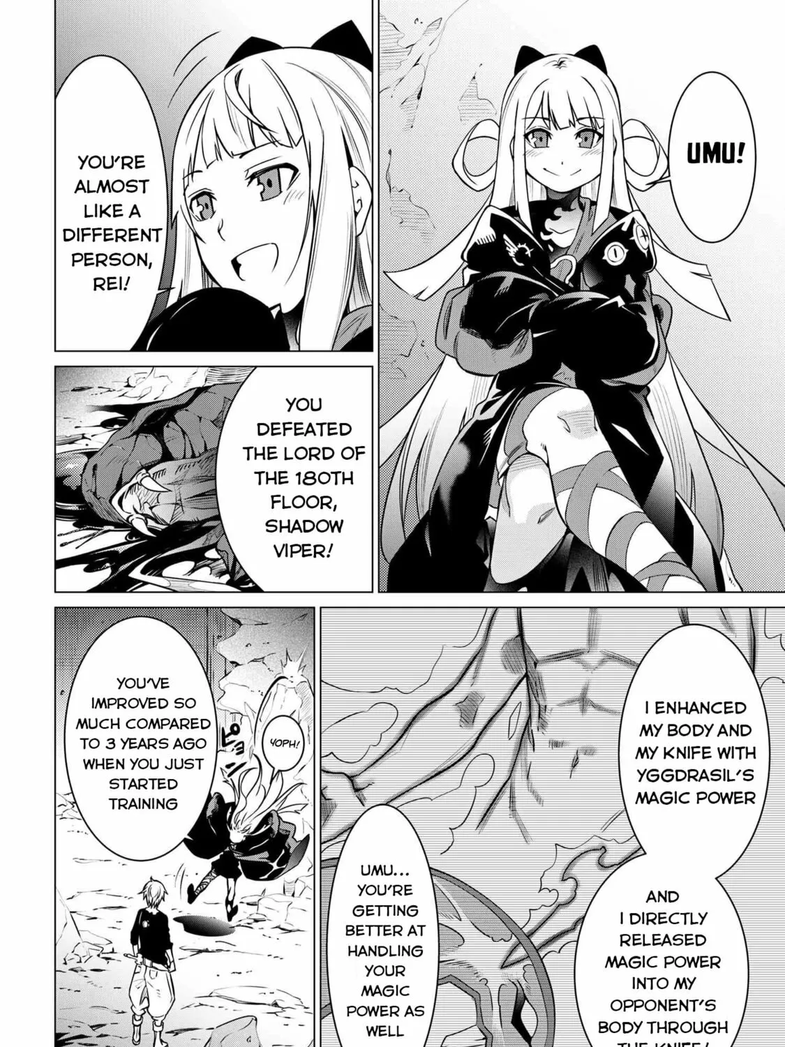 SSS-Rank Dungeon de Knife Ippon Tewatasare Tsuihou sareta Shiromadoushi: Yggdrasil no Noroi ni yori Jakuten de Aru Maryoku Fusoku wo Kokufukushi Sekai Saikyou e to Itaru Chapter 2.2 page 14 - 