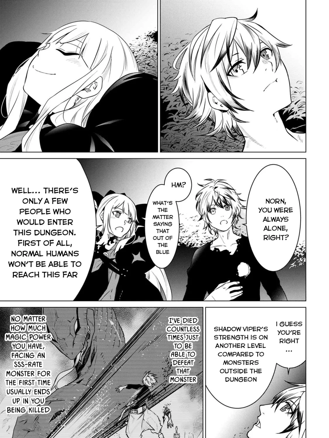 SSS-Rank Dungeon de Knife Ippon Tewatasare Tsuihou sareta Shiromadoushi: Yggdrasil no Noroi ni yori Jakuten de Aru Maryoku Fusoku wo Kokufukushi Sekai Saikyou e to Itaru Chapter 2.2 page 36 - 