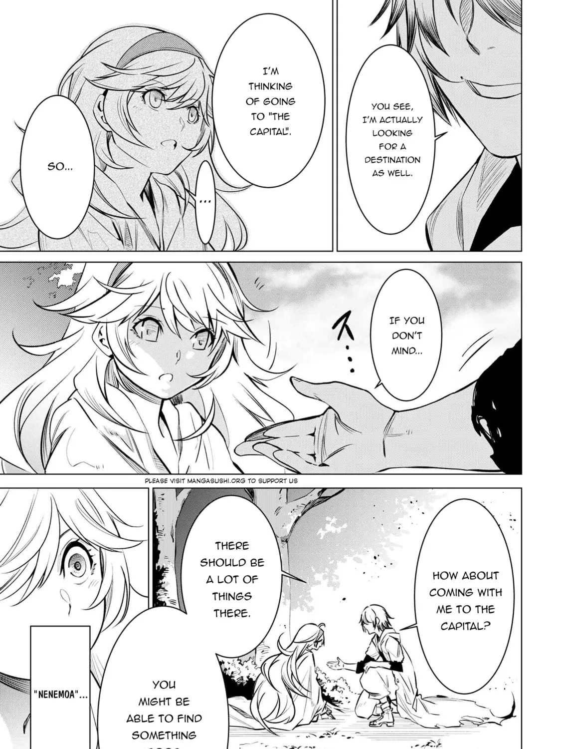 SSS-Rank Dungeon de Knife Ippon Tewatasare Tsuihou sareta Shiromadoushi: Yggdrasil no Noroi ni yori Jakuten de Aru Maryoku Fusoku wo Kokufukushi Sekai Saikyou e to Itaru Chapter 4.2 page 39 - 