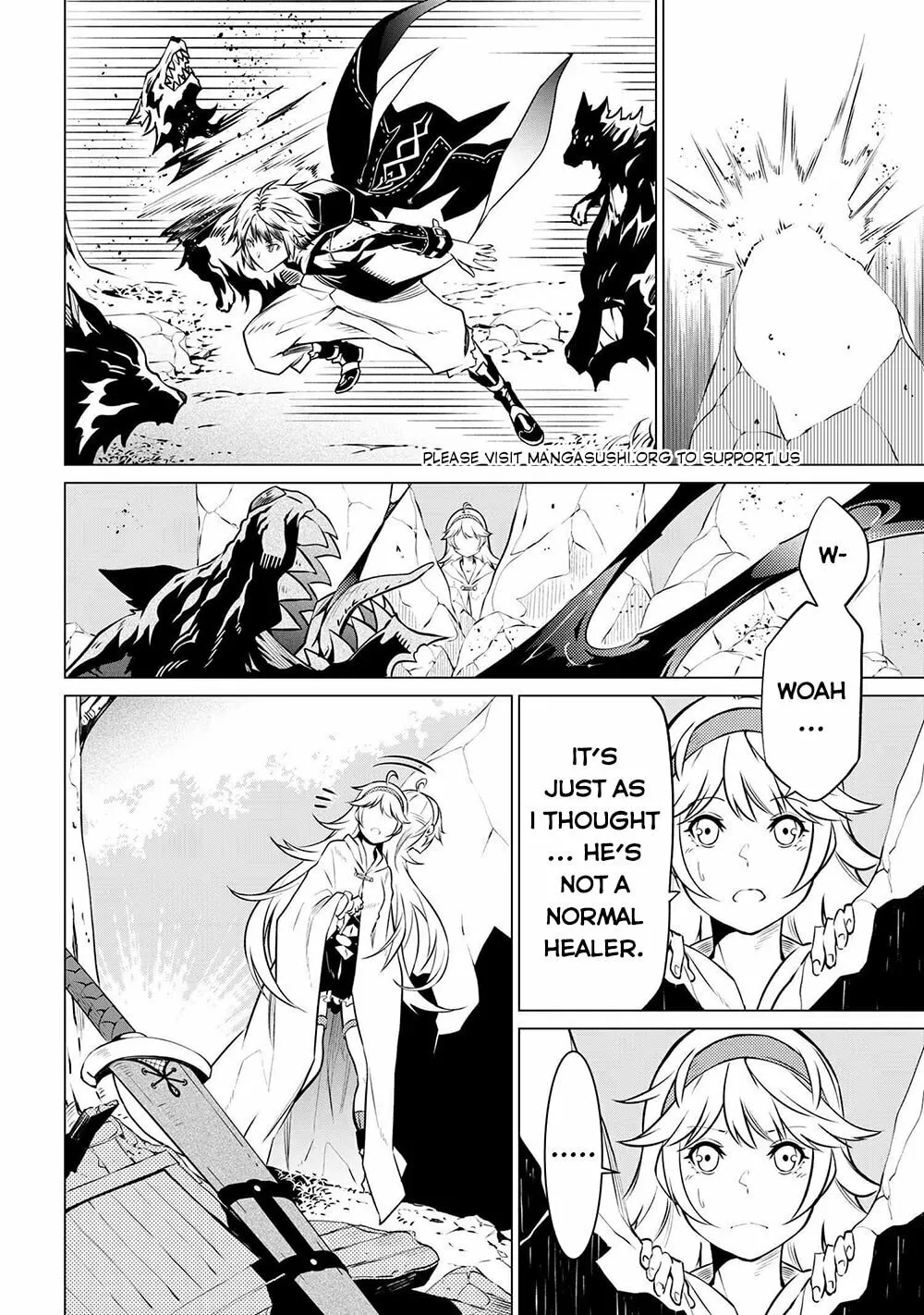 SSS-Rank Dungeon de Knife Ippon Tewatasare Tsuihou sareta Shiromadoushi: Yggdrasil no Noroi ni yori Jakuten de Aru Maryoku Fusoku wo Kokufukushi Sekai Saikyou e to Itaru Chapter 5.1 page 20 - 