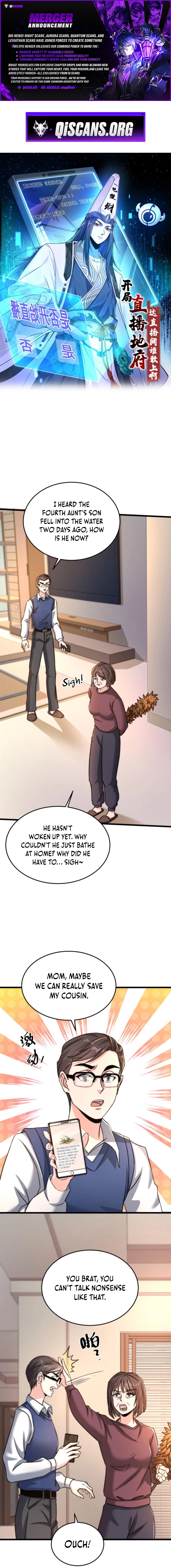 Starting a livestream in the underworld who dares to join the livestream Chapter 21 page 1 - 