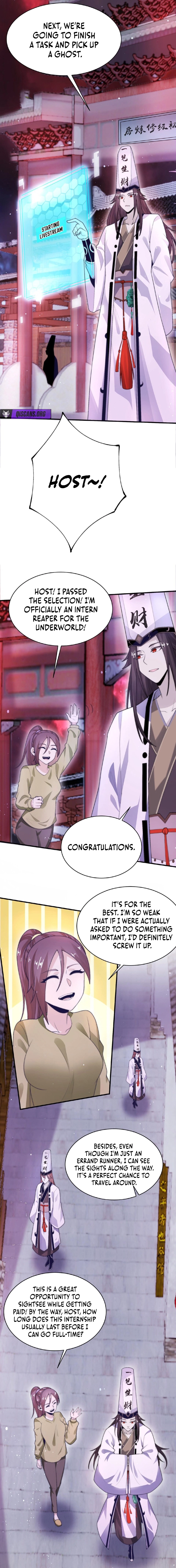 Starting a livestream in the underworld who dares to join the livestream Chapter 28 page 4 - 
