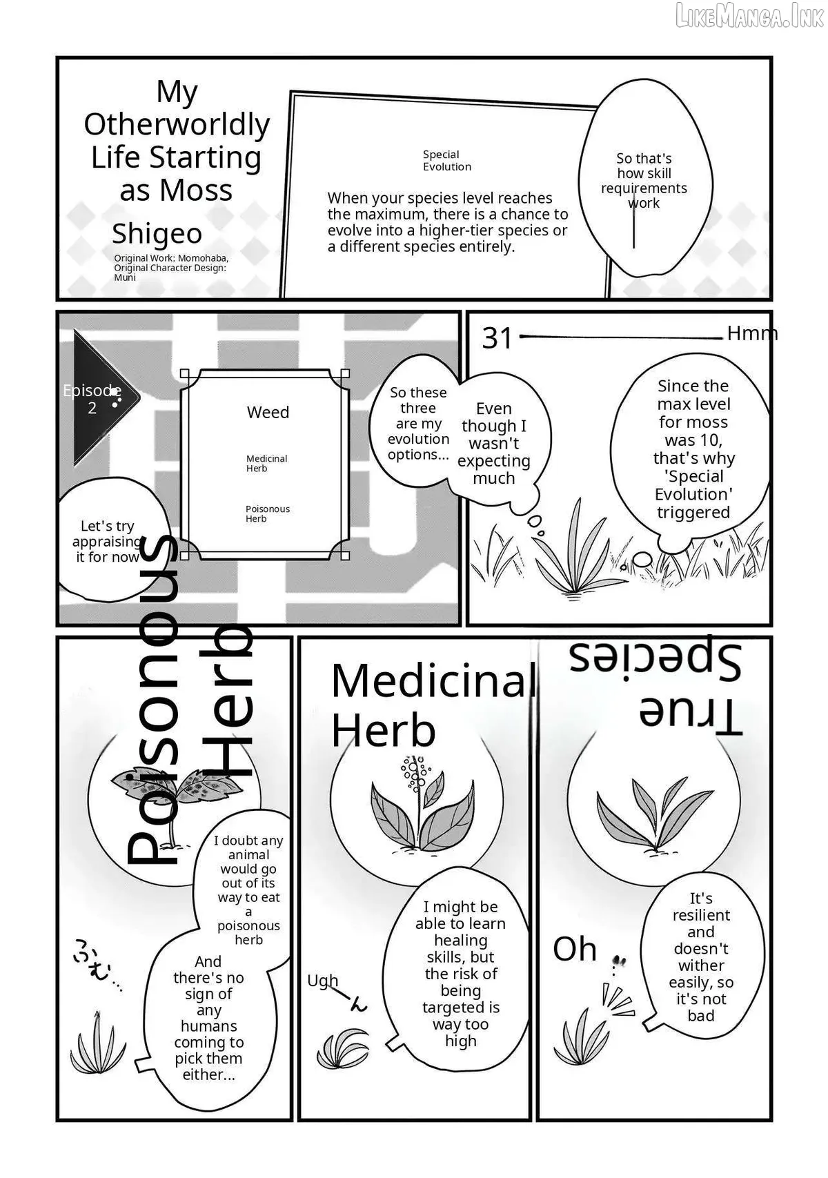 Starting Life from Moss in Another World Chapter 2 page 1 - 
