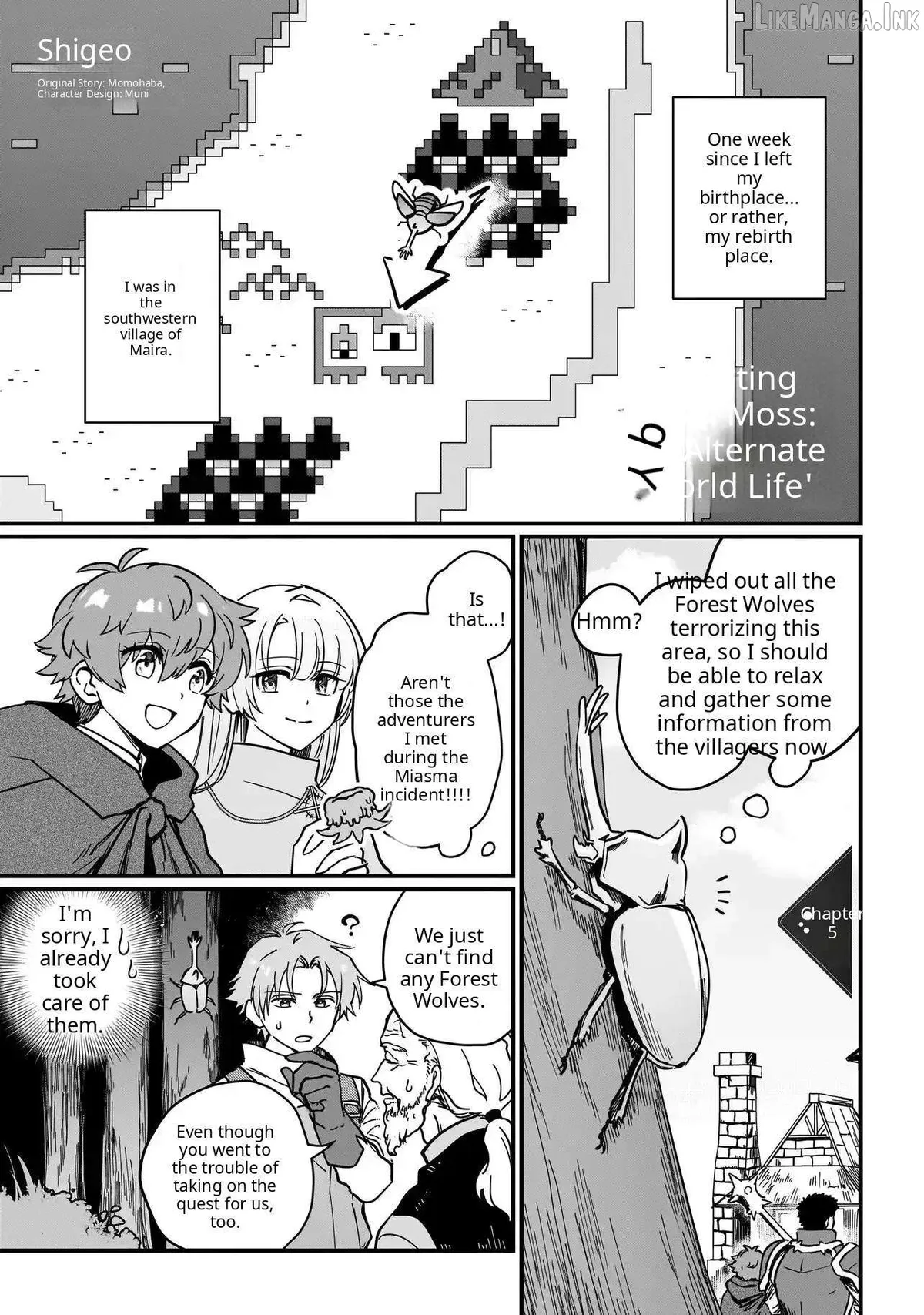 Starting Life from Moss in Another World Chapter 5 page 1 - 