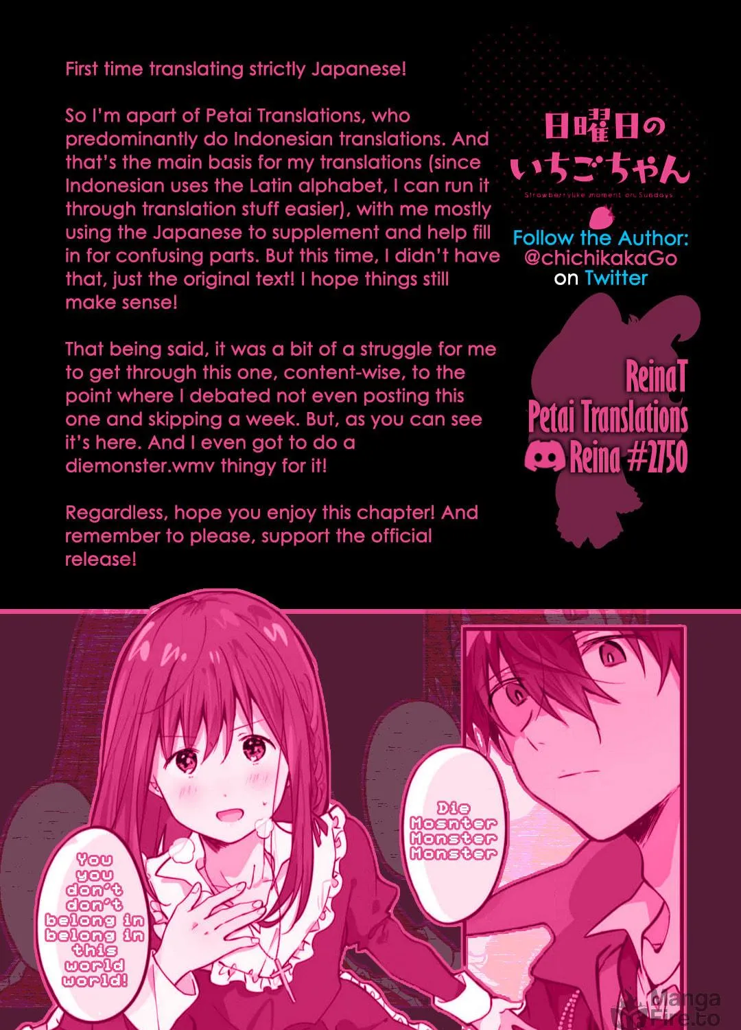 Strawberry Moment on Sundays. (Colored) Chapter 8.5 page 17 - 