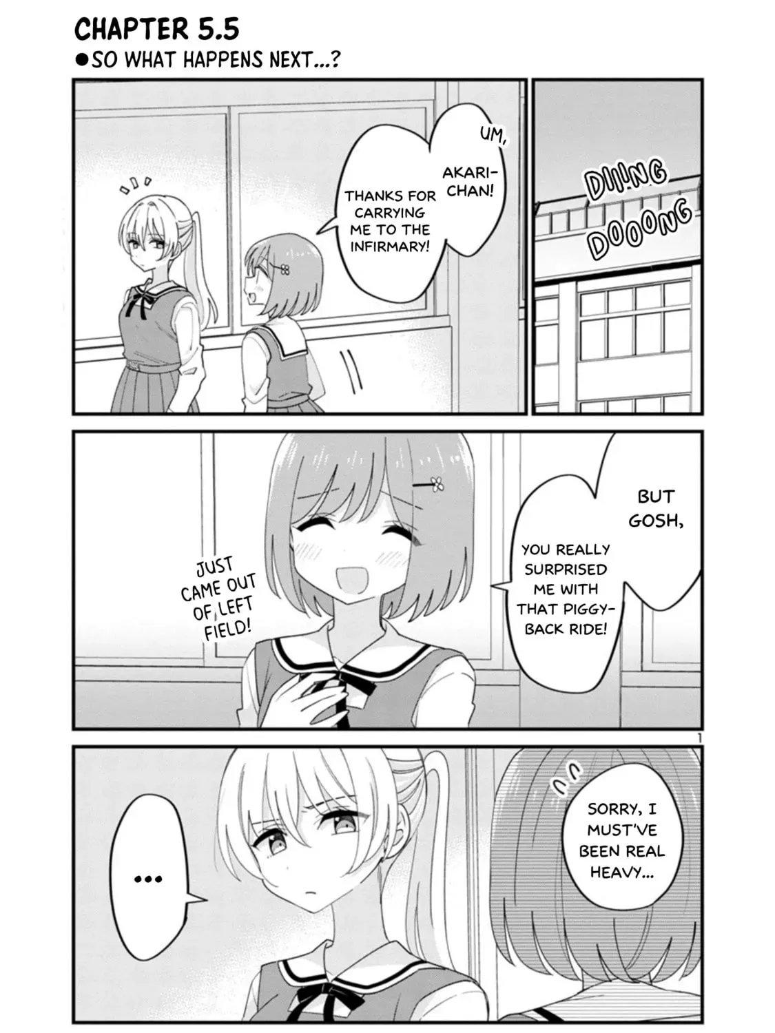 Suki na Onnanoko ga Watashi ni Dake Naze ka Kibishii Chapter 5.5 page 1 - 