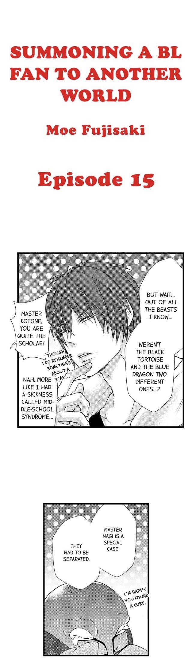 Summoning a BL Fan to Another World Chapter 15 page 2 - 
