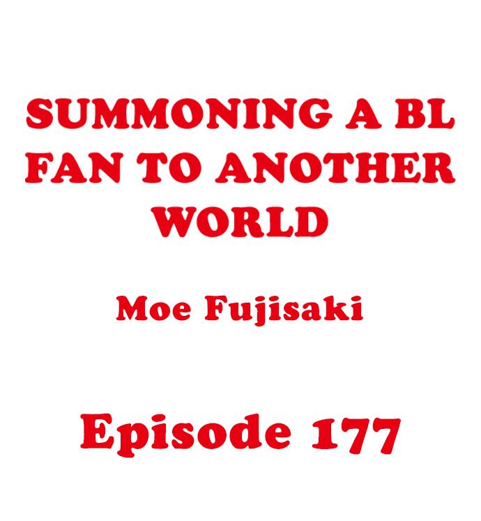 Summoning a BL Fan to Another World Chapter 177 page 3 - 