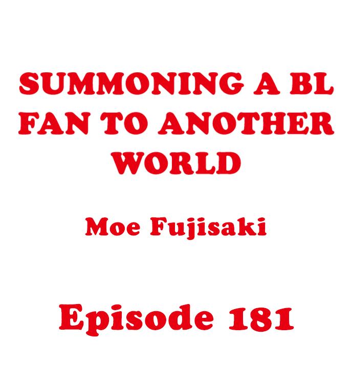 Summoning a BL Fan to Another World Chapter 181 page 2 - 