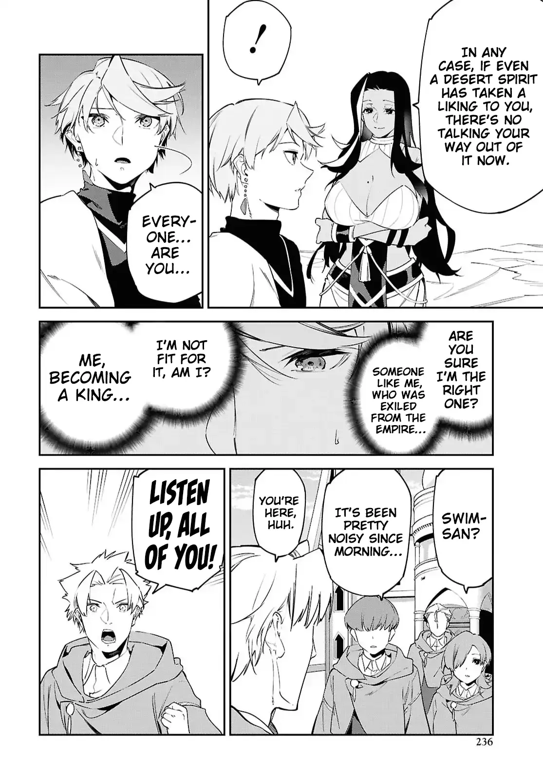 Suna Mahou de Suna no Oukoku wo Tsukurou: Sabaku ni Tsuihou Sareta kara Ganbatte Sokoku Ijou no Kokka wo Tatete Mita Chapter 16 page 18 - 