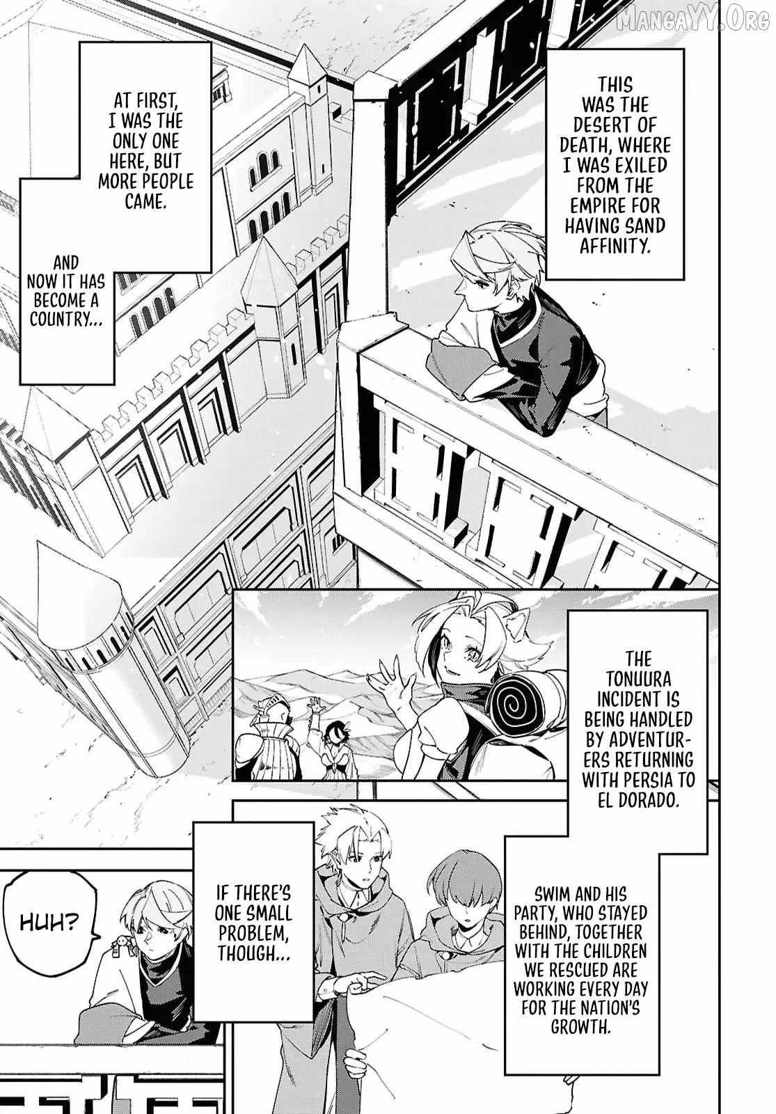 Suna Mahou de Suna no Oukoku wo Tsukurou: Sabaku ni Tsuihou Sareta kara Ganbatte Sokoku Ijou no Kokka wo Tatete Mita Chapter 17 page 6 - 