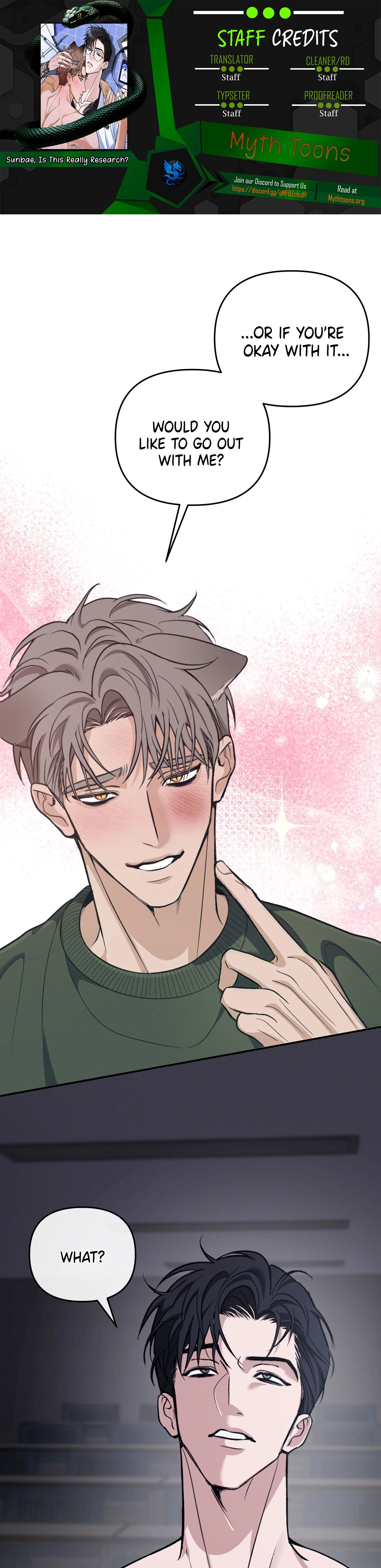 Sunbae, Is This Really Research? Chapter 4 page 1 - 