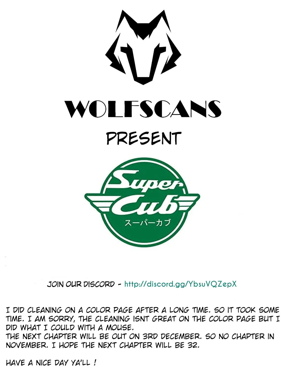 Super Cub Chapter 31.5 page 27 - 