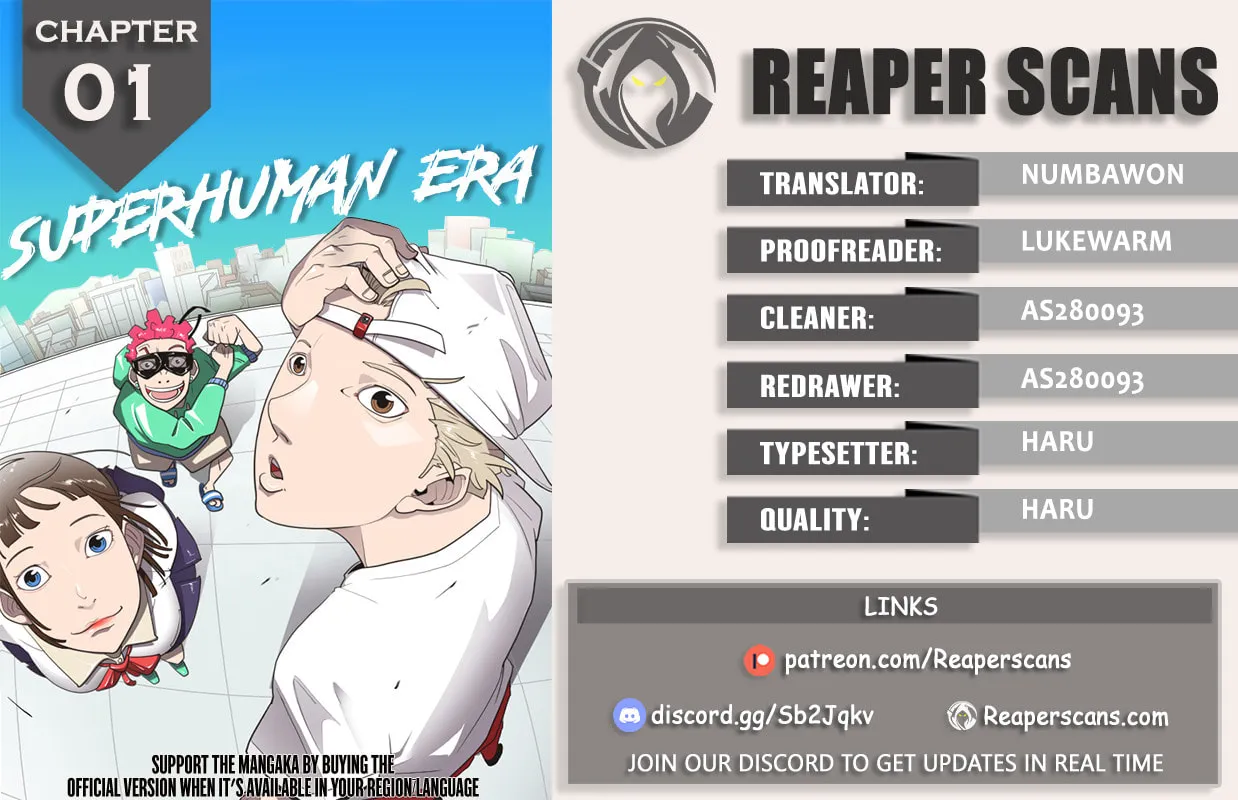 Superhuman Era Chapter 1 page 1 - 