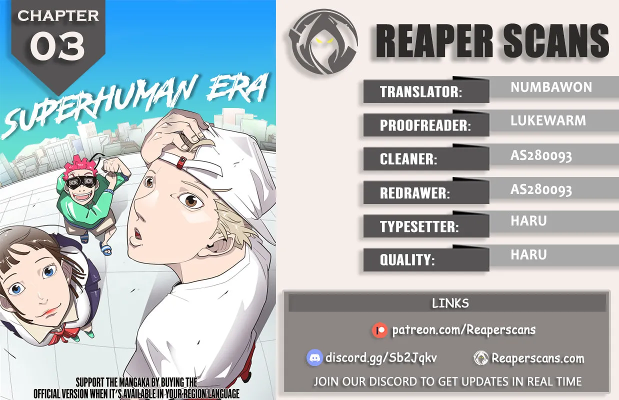 Superhuman Era Chapter 3 page 1 - 