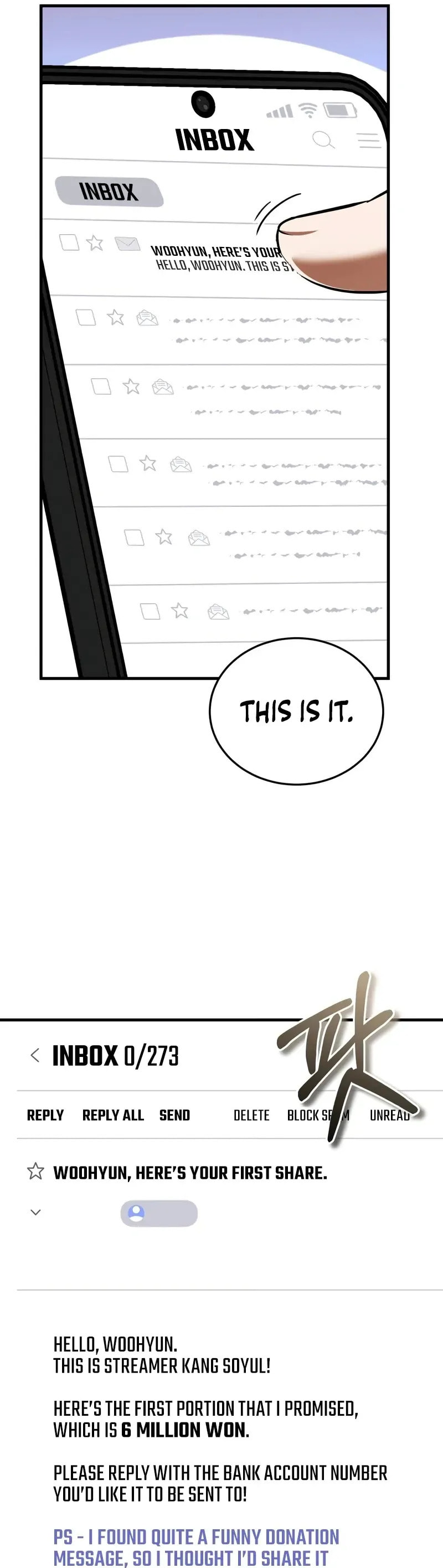 Superhuman Game Broadcast Chapter 6 page 54 - 