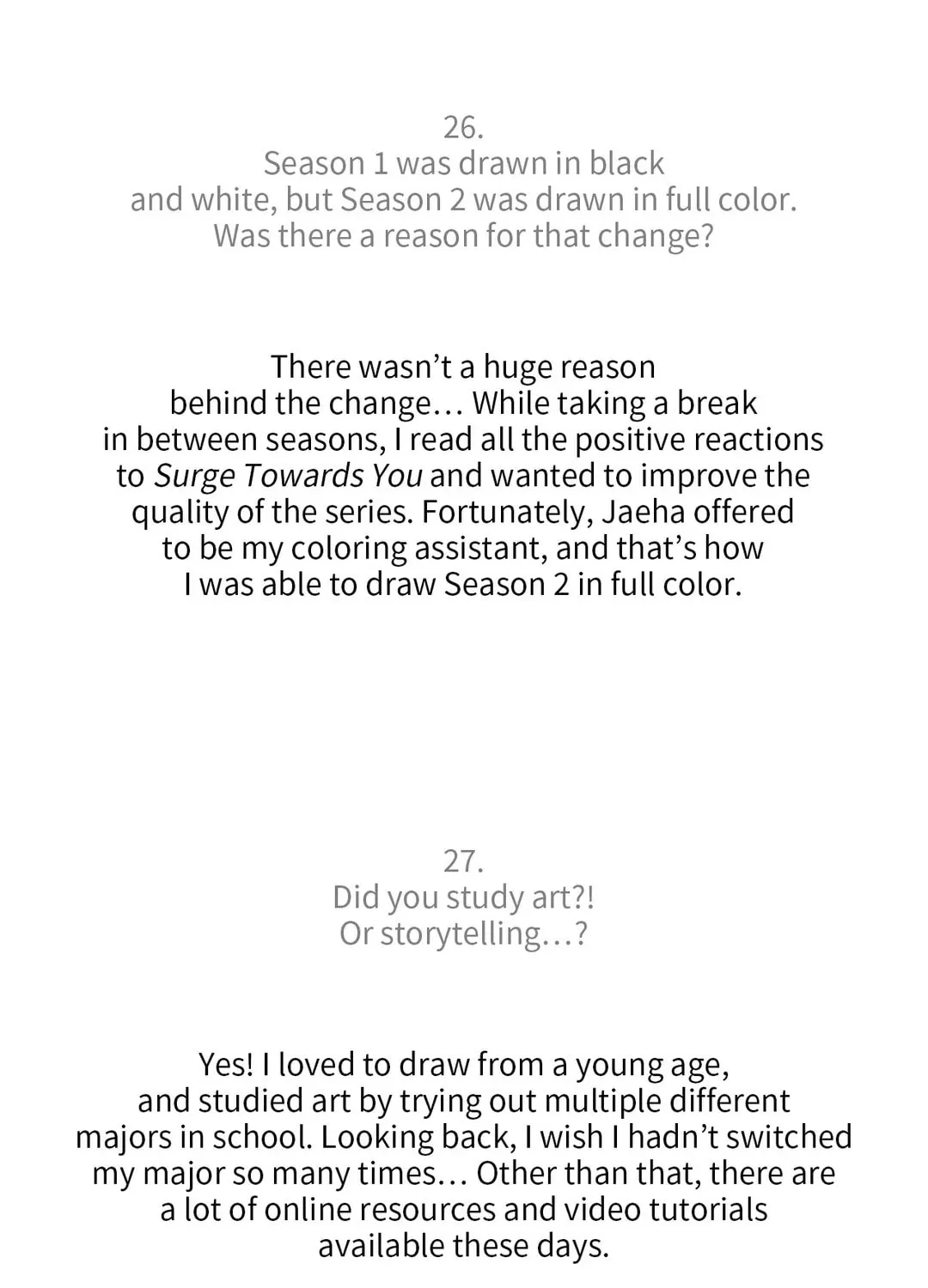 Surge Towards You Chapter 50.5 page 26 - 