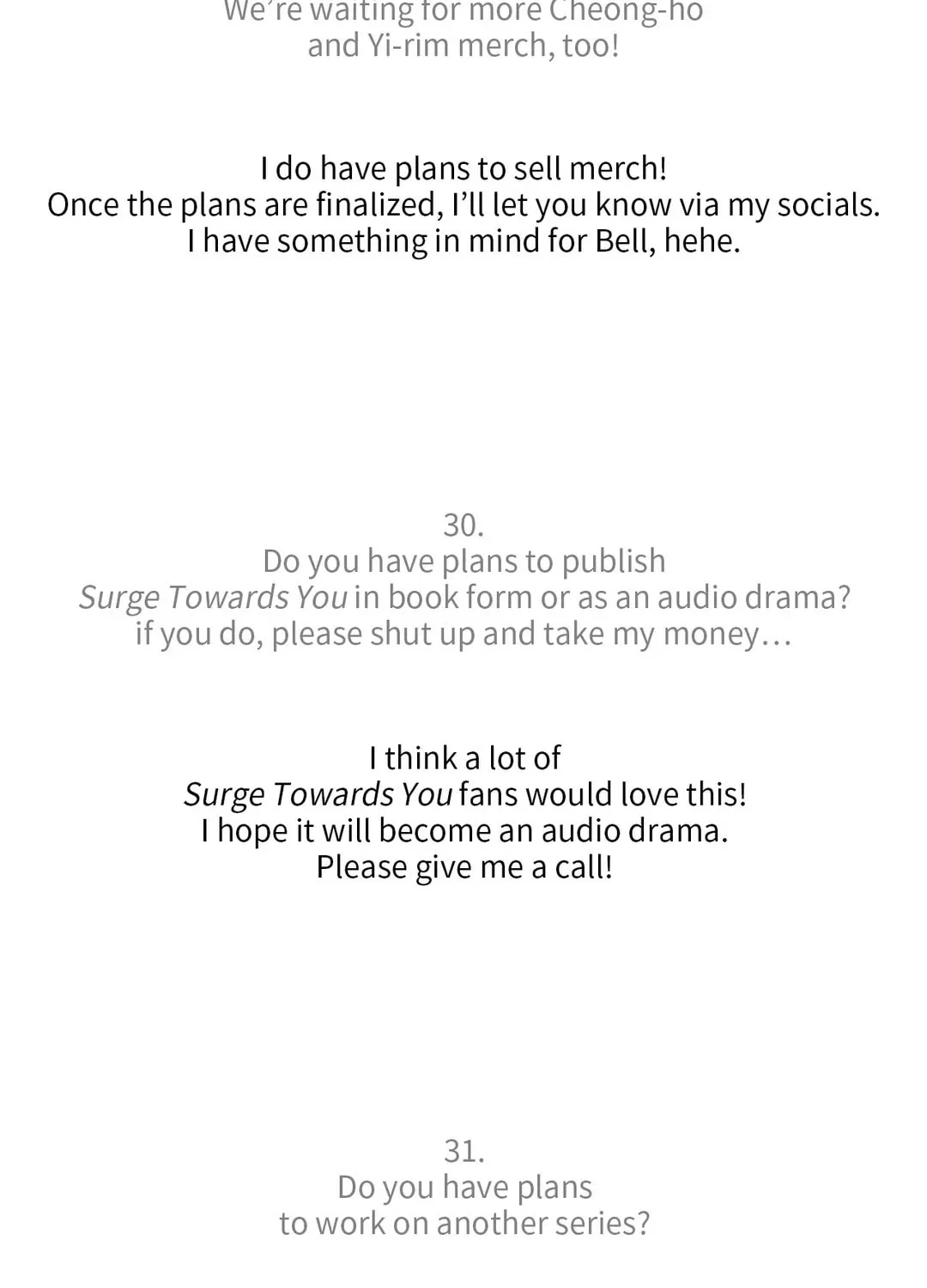 Surge Towards You Chapter 50.5 page 29 - 