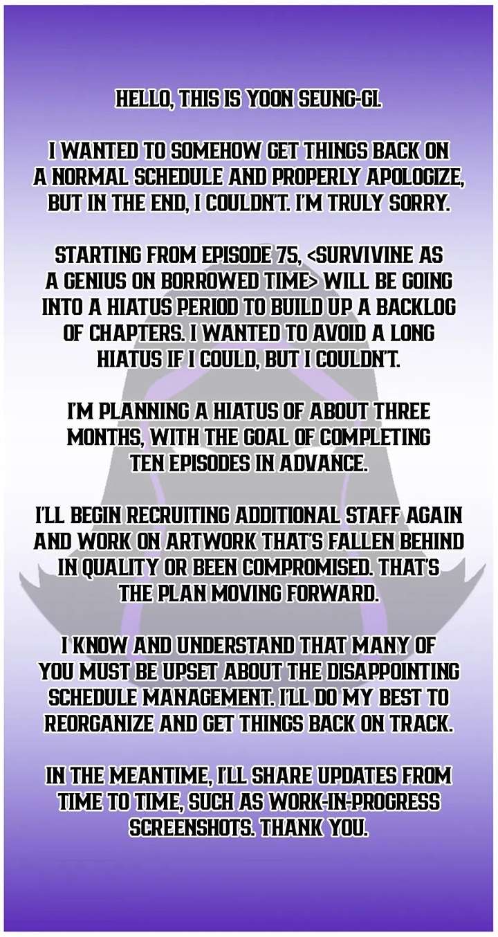 Surviving as a Genius on Borrowed Time Chapter 75.5 page 2 - 