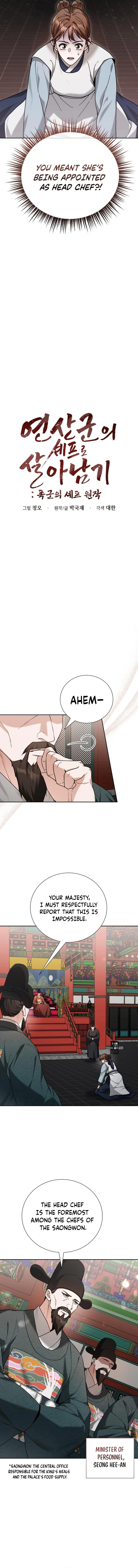 Surviving as Yeonsangun’s Chef Chapter 10 page 4 - 