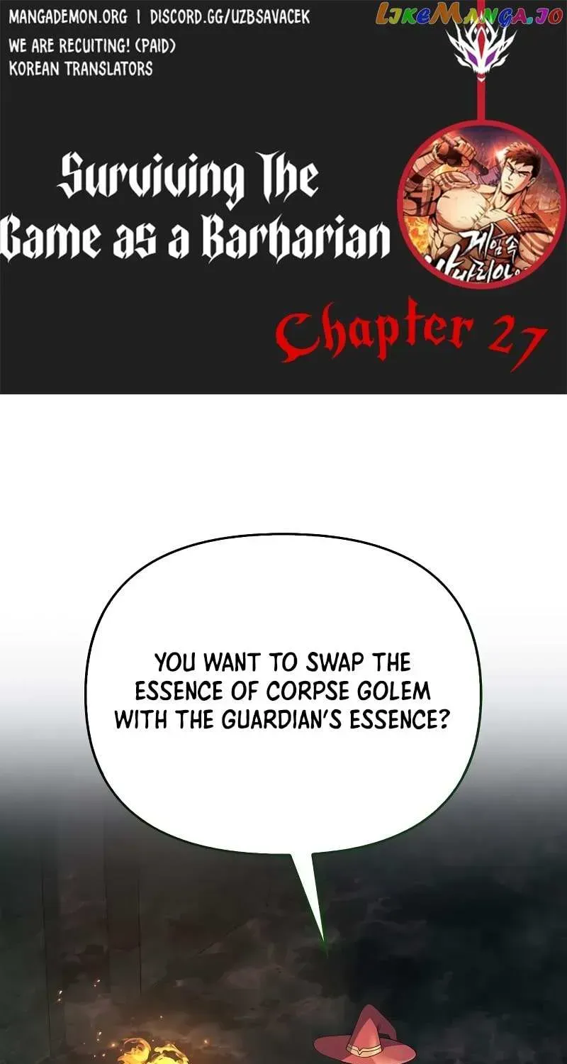 Surviving The Game as a Barbarian Chapter 27.2 page 1 - 
