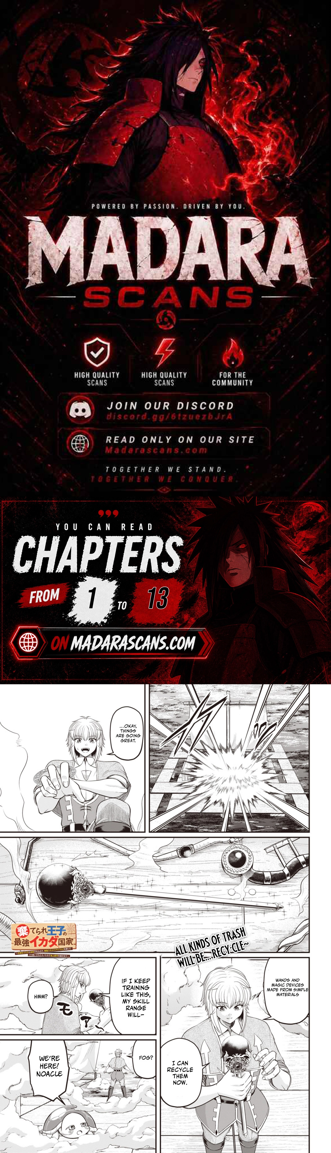 Suterare Ouji no Saikyou Ikada Kokka Chapter 4.1 page 1 - 