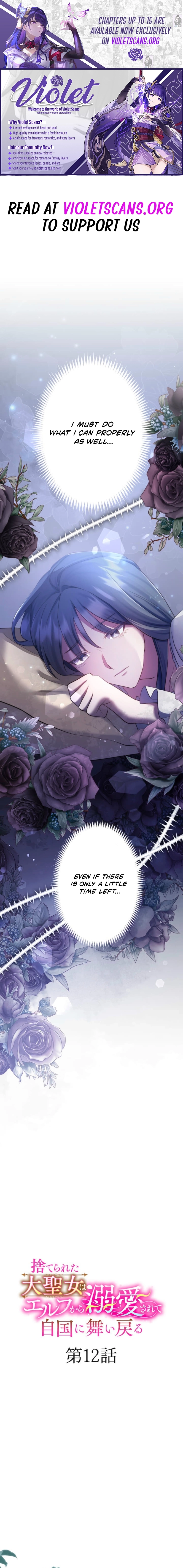 Suterareta Dai Seijo wa Elf Kara Dekiai Sarete Jikoku ni Maimodoru Chapter 12 page 1 - 
